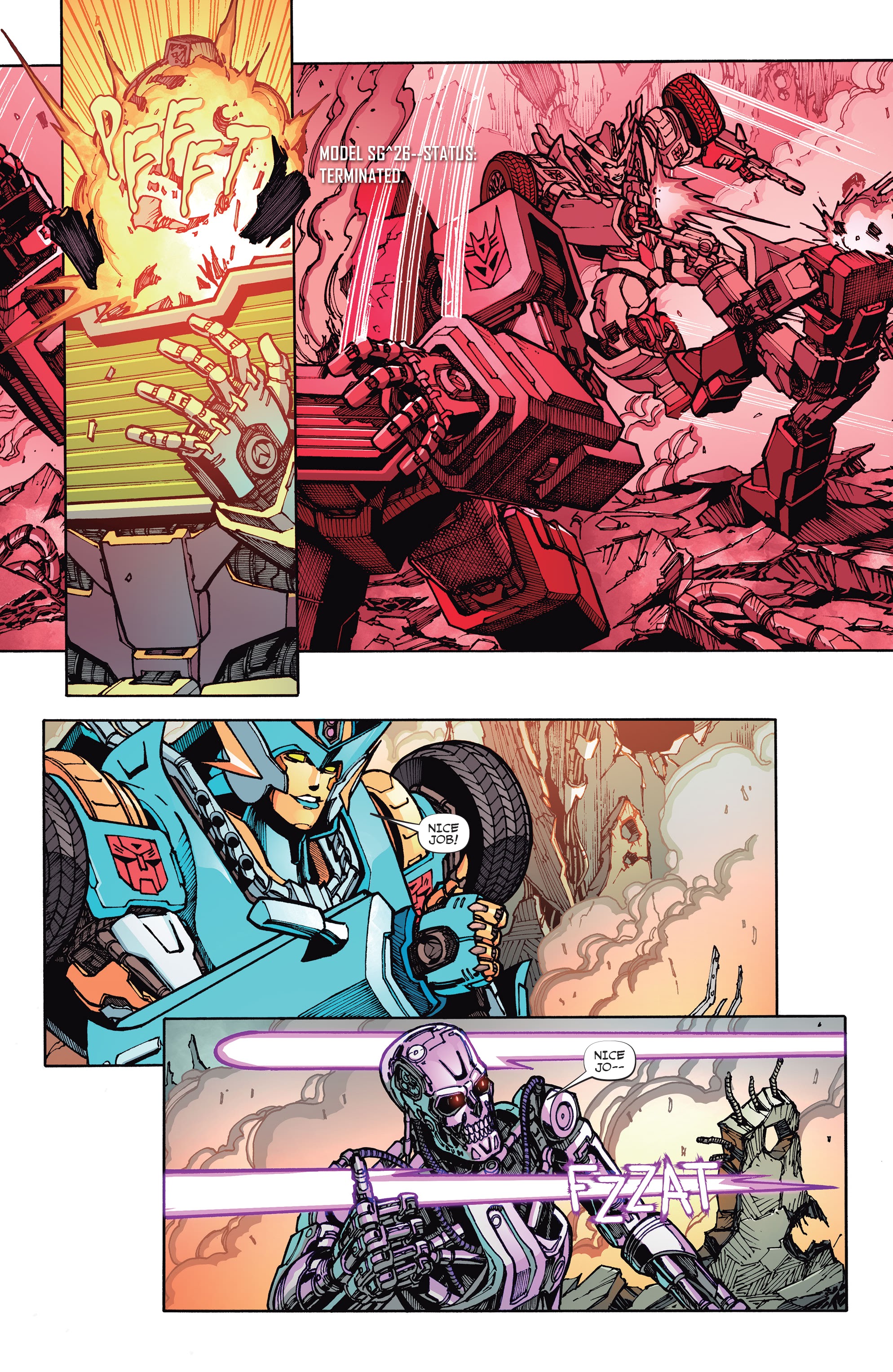Read online Transformers vs. the Terminator comic -  Issue #3 - 21