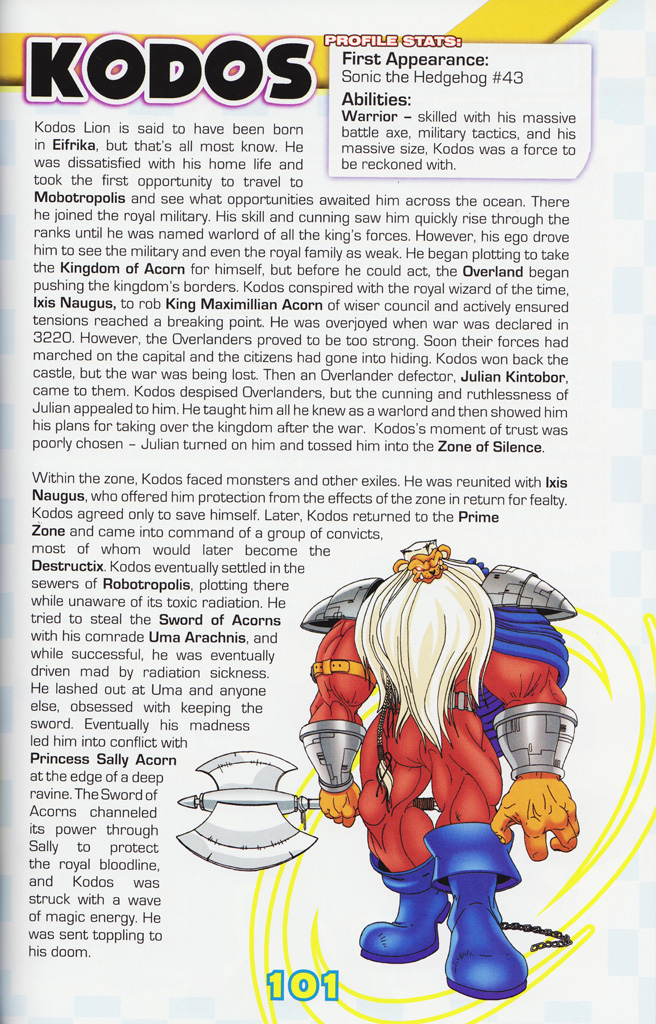 Read online Sonic the Hedgehog: The Complete Sonic Comic Encyclopedia comic -  Issue # TPB - 103
