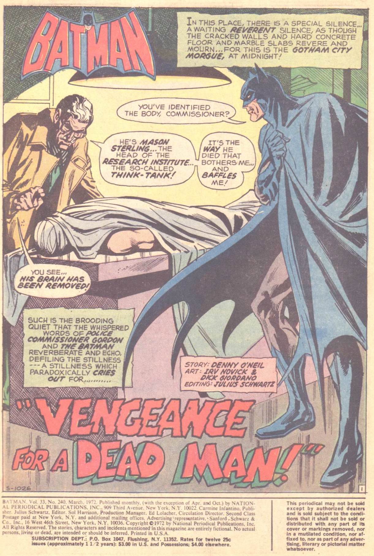 Read online Batman (1940) comic -  Issue #240 - 3