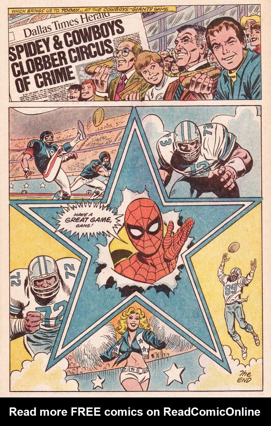 Read online Spider-Man and the Dallas Cowboys: "Danger in Dallas" comic -  Issue # Full - 17
