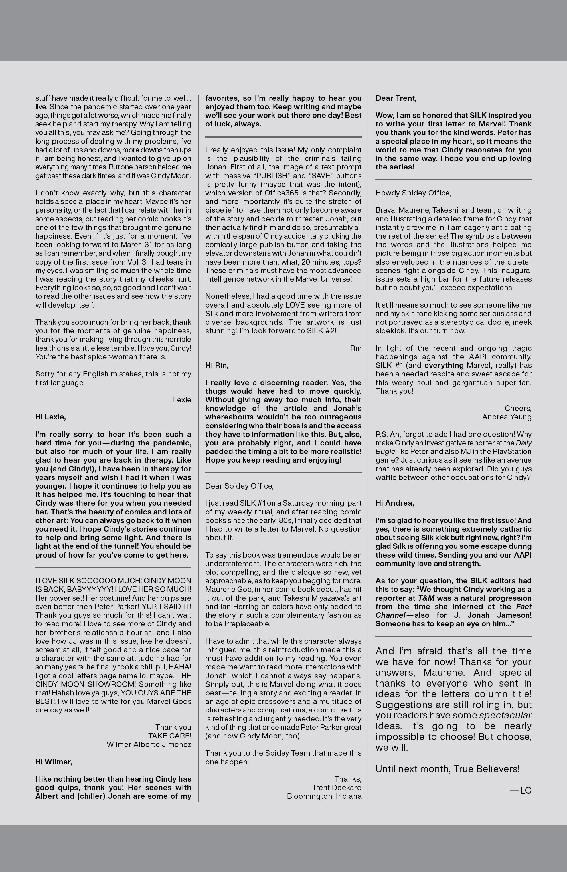 Read online Silk (2021) comic -  Issue #3 - 24