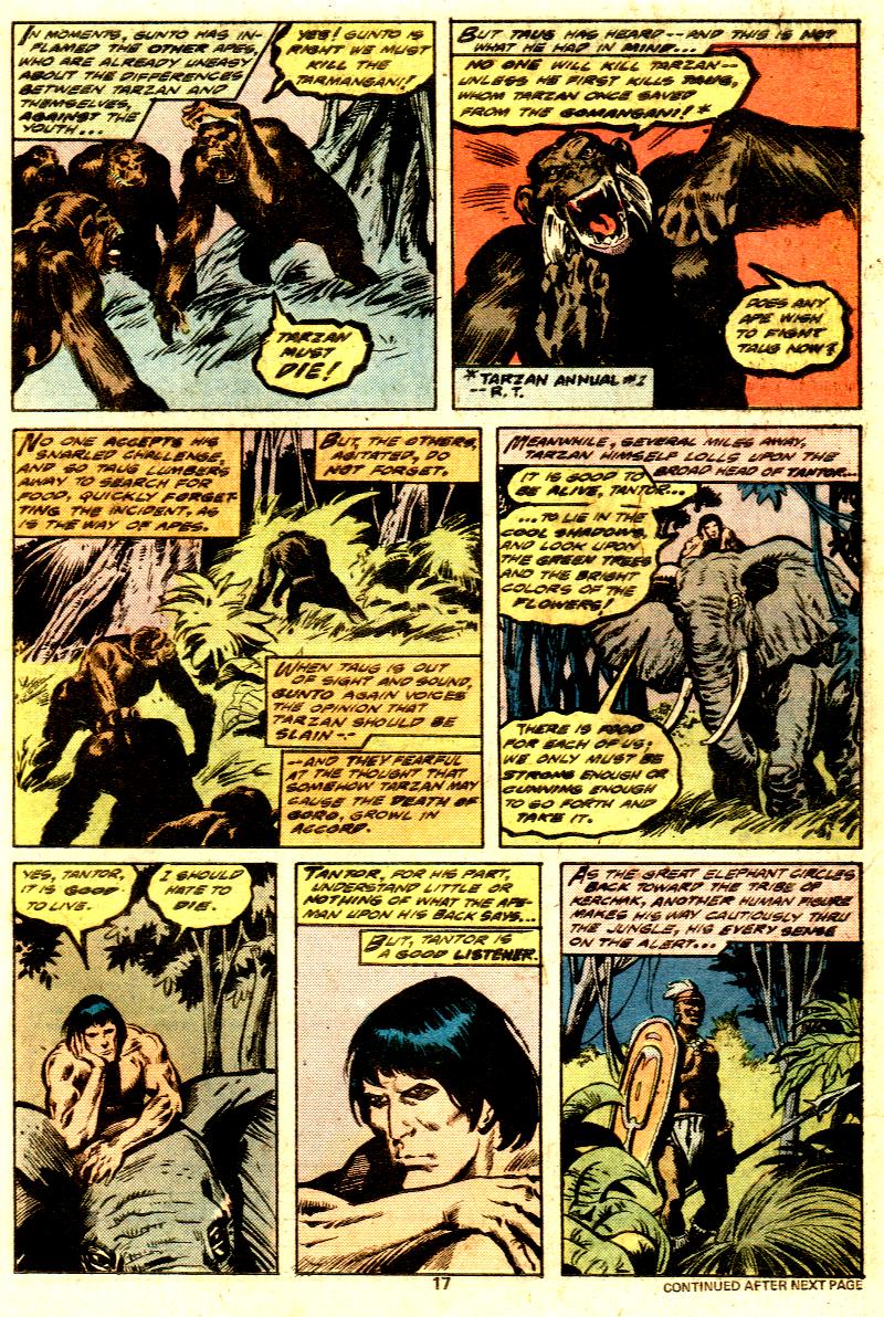Read online Tarzan (1977) comic -  Issue #7 - 12