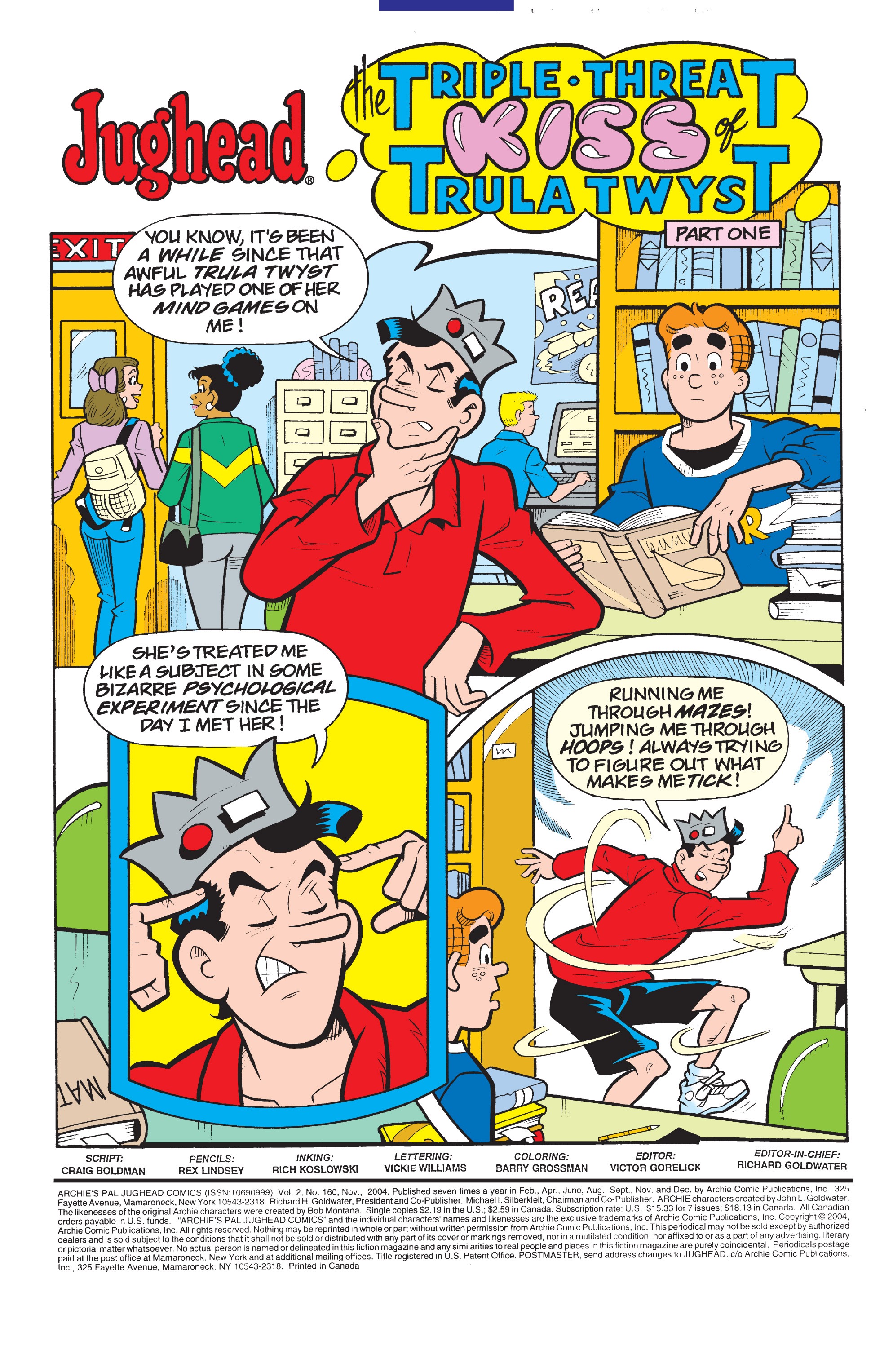 Read online Archie's Pal Jughead Comics comic -  Issue #160 - 2