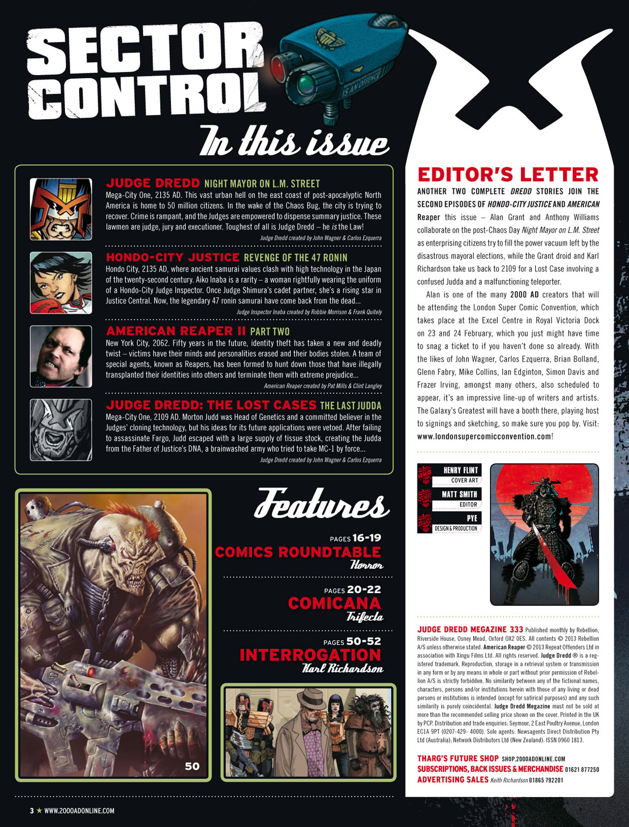 Read online Judge Dredd Megazine (Vol. 5) comic -  Issue #333 - 3