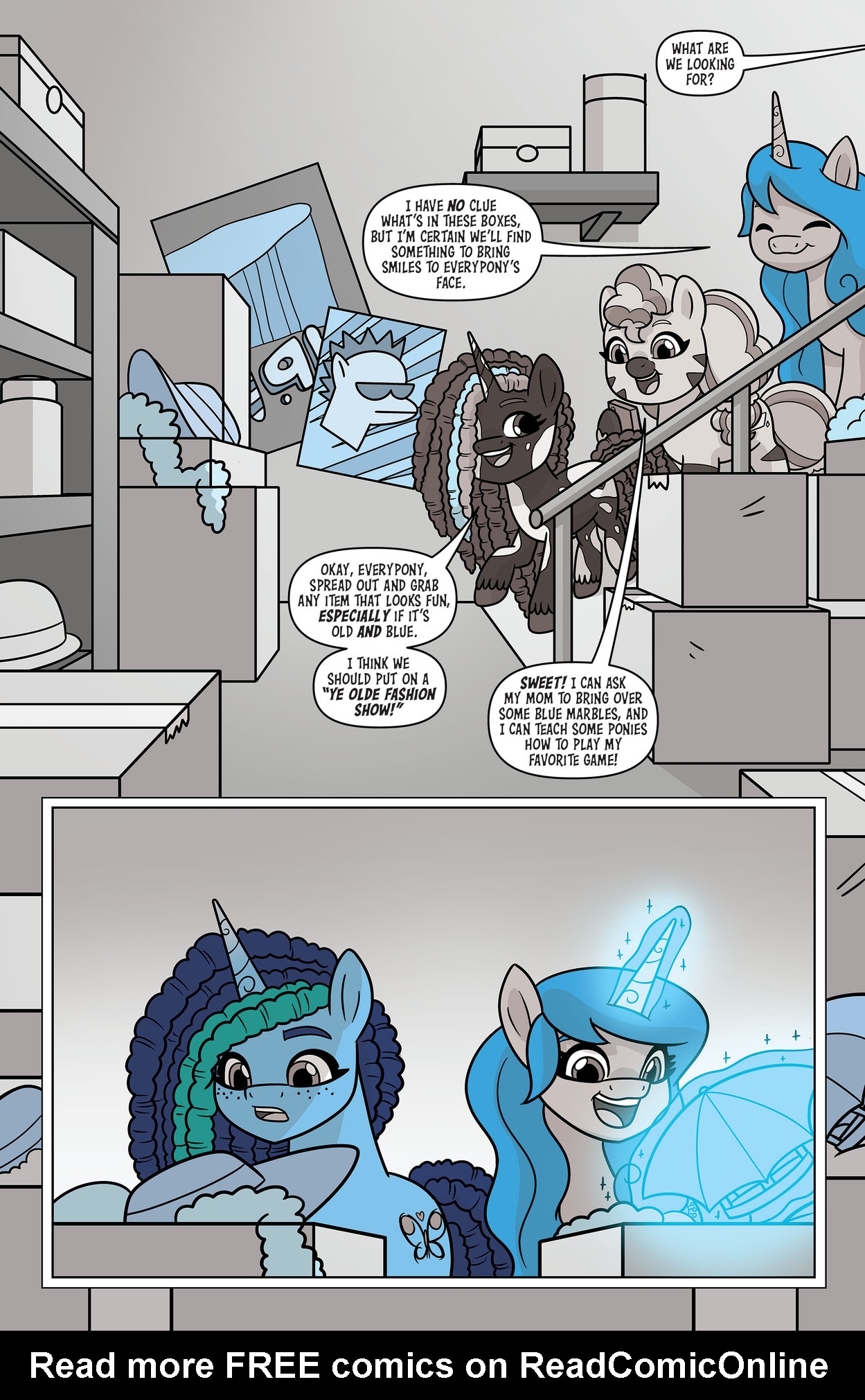 Read online My Little Pony: Black, White & Blue comic -  Issue # Full - 18