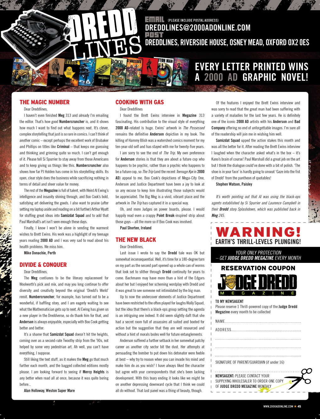 Read online Judge Dredd Megazine (Vol. 5) comic -  Issue #314 - 62