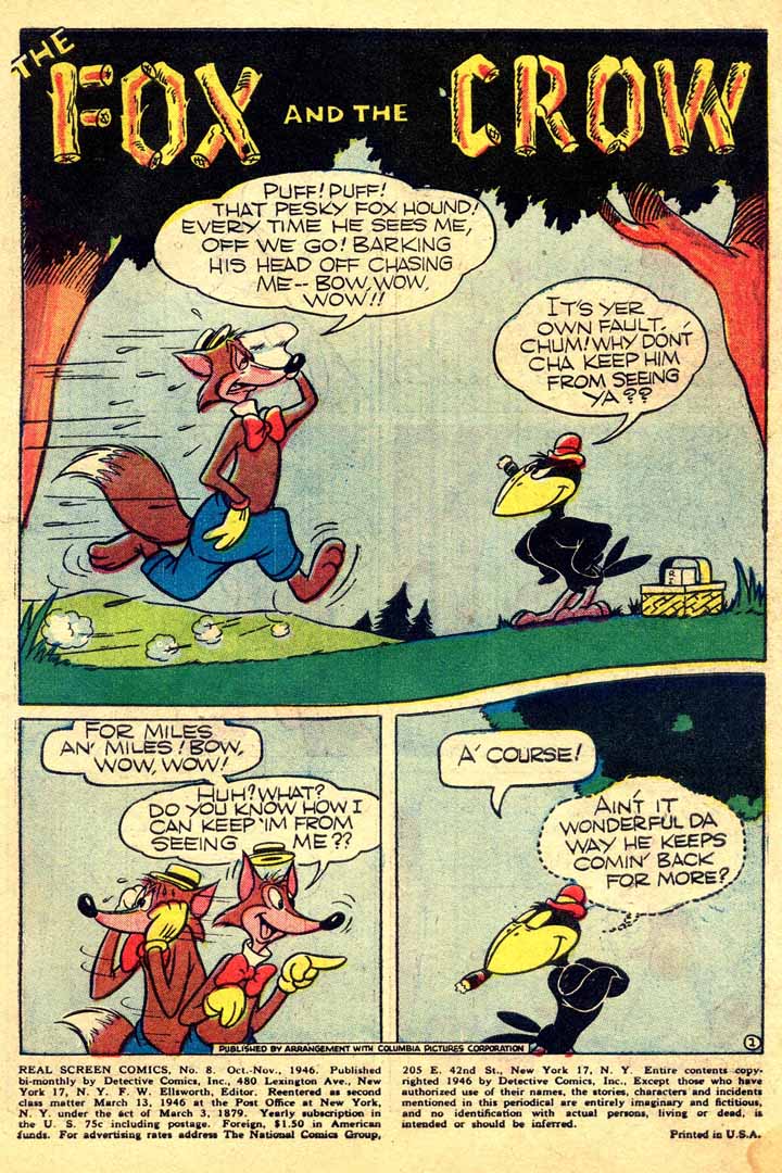 Read online Real Screen Comics comic -  Issue #8 - 3