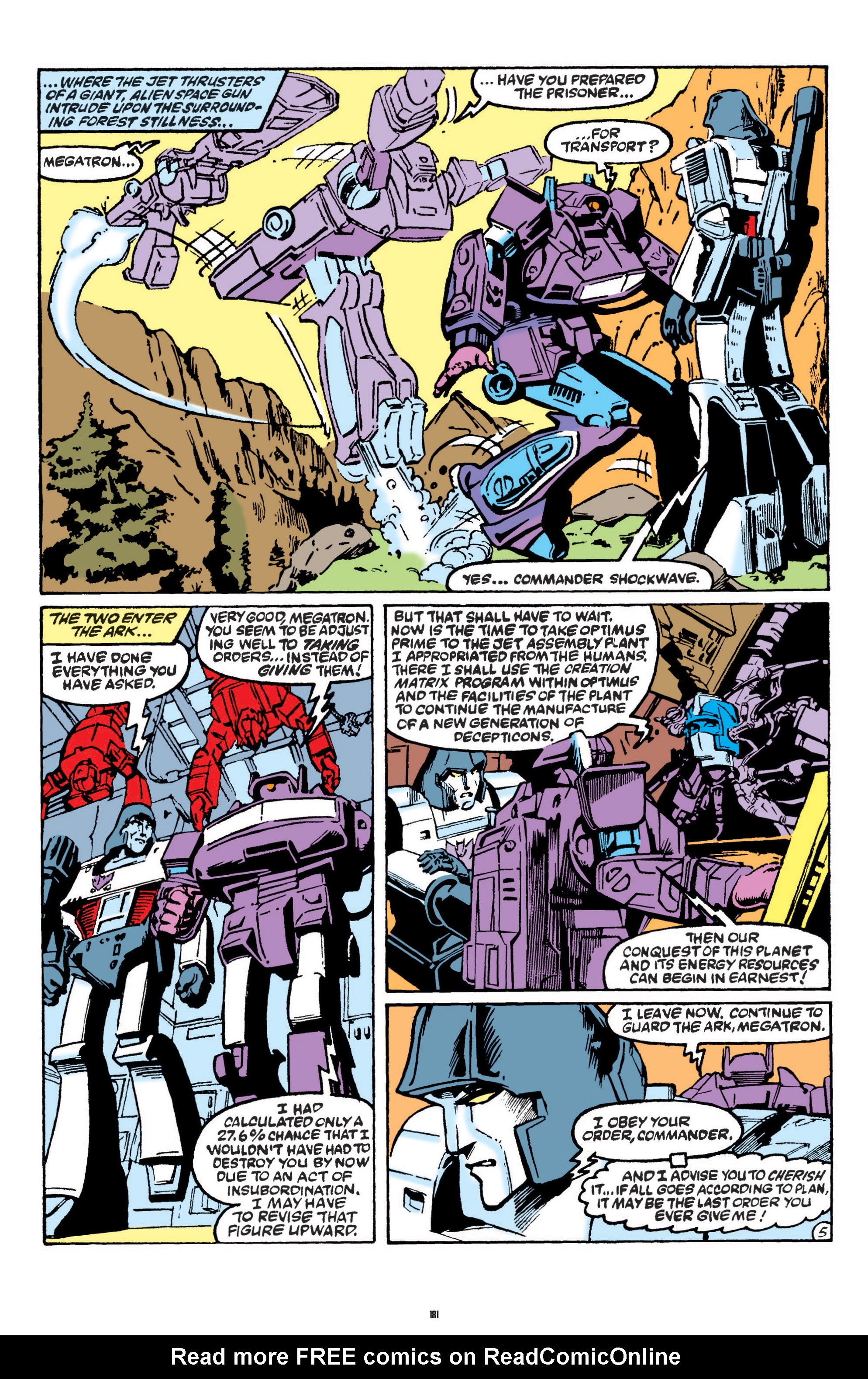 Read online The Transformers Classics comic -  Issue # TPB 1 - 182