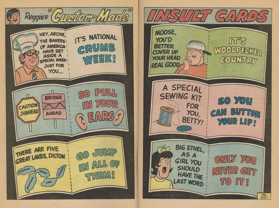 Read online Reggie's Wise Guy Jokes comic -  Issue #20 - 27