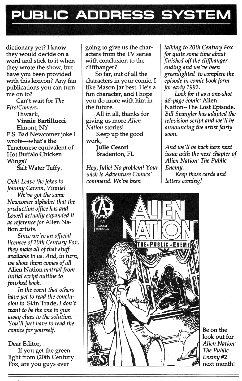 Read online Alien Nation: Public Enemy comic -  Issue #1 - 30