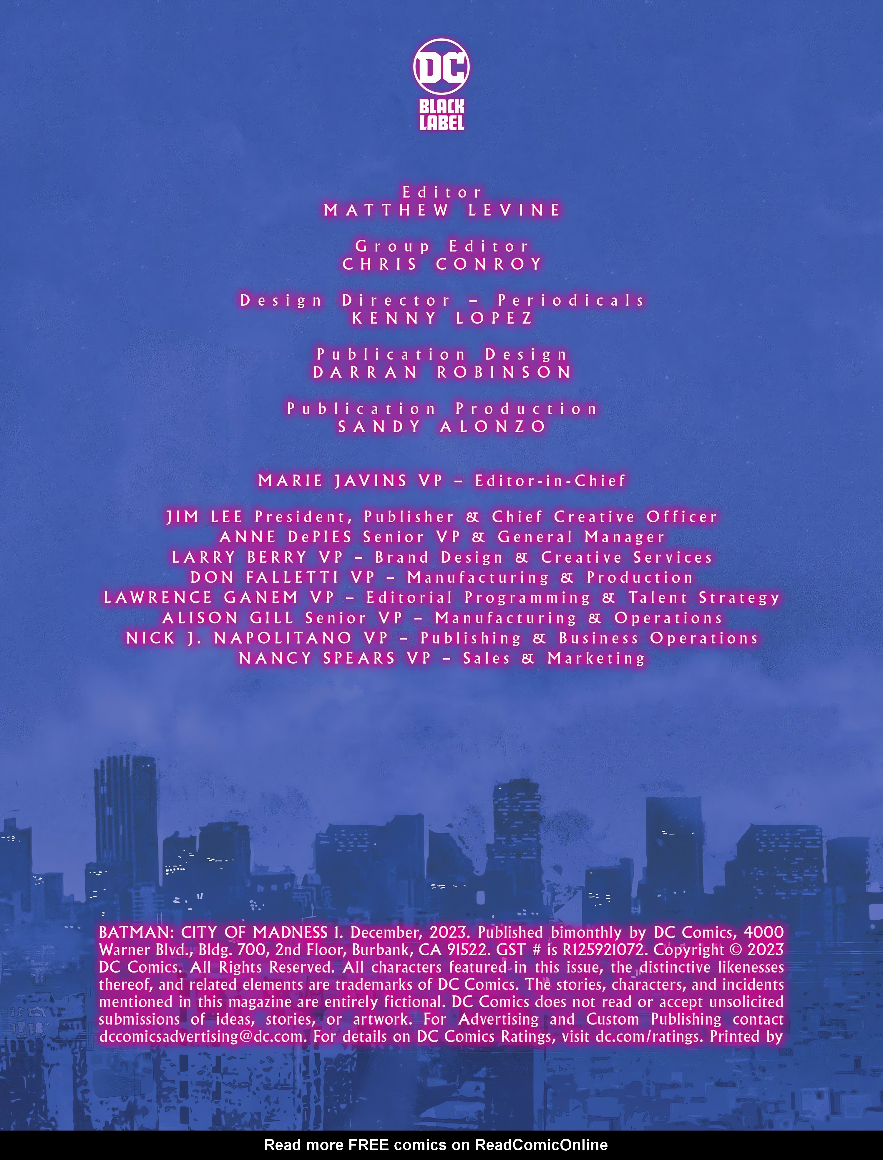 Read online Batman: City of Madness comic -  Issue #1 - 44