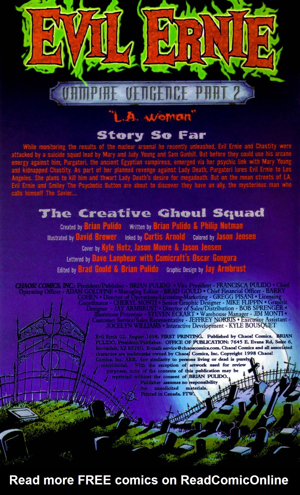 Read online Evil Ernie (1998) comic -  Issue #2 - 2