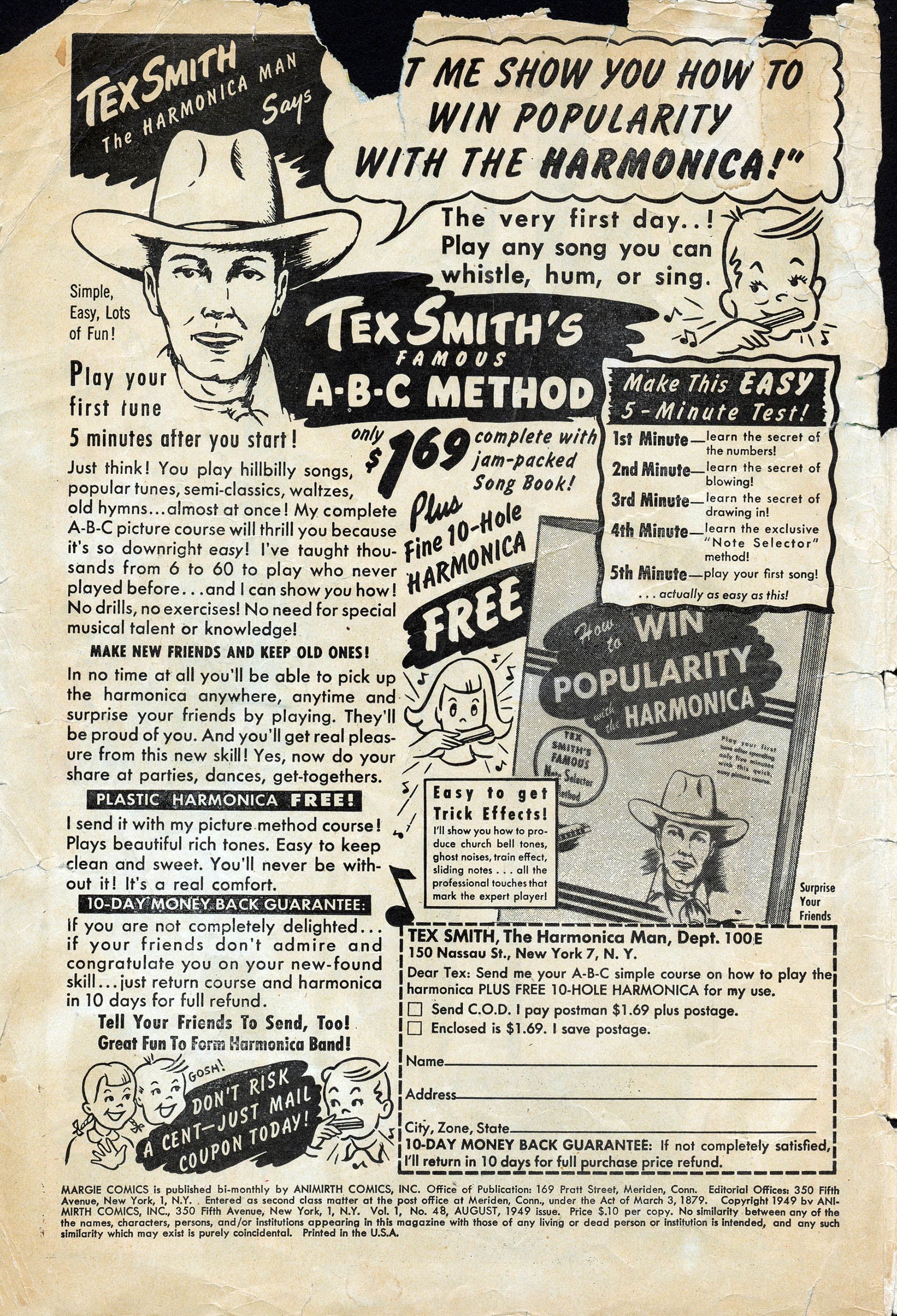 Read online Margie Comics comic -  Issue #48 - 2