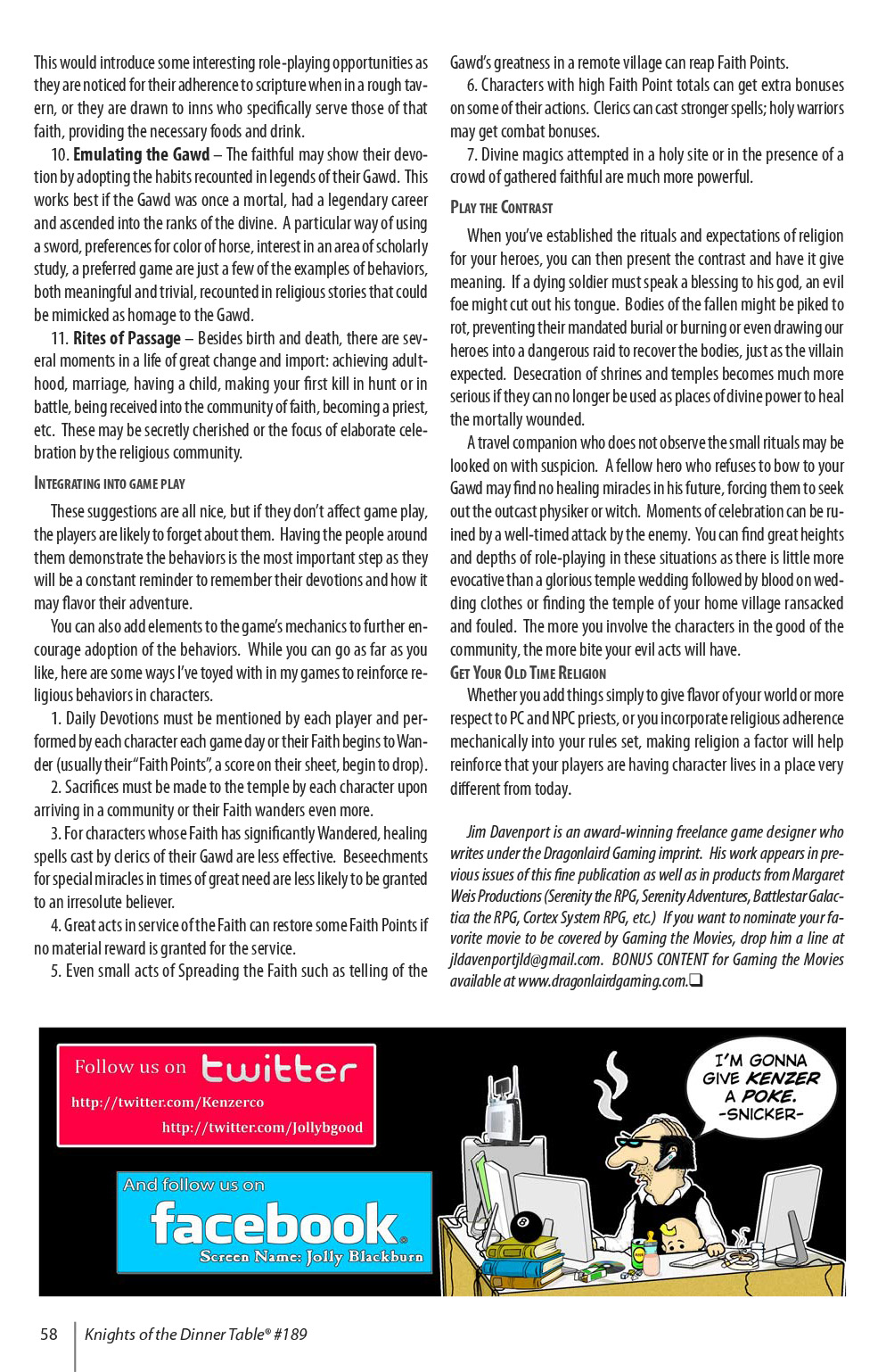 Read online Knights of the Dinner Table comic -  Issue #189 - 60