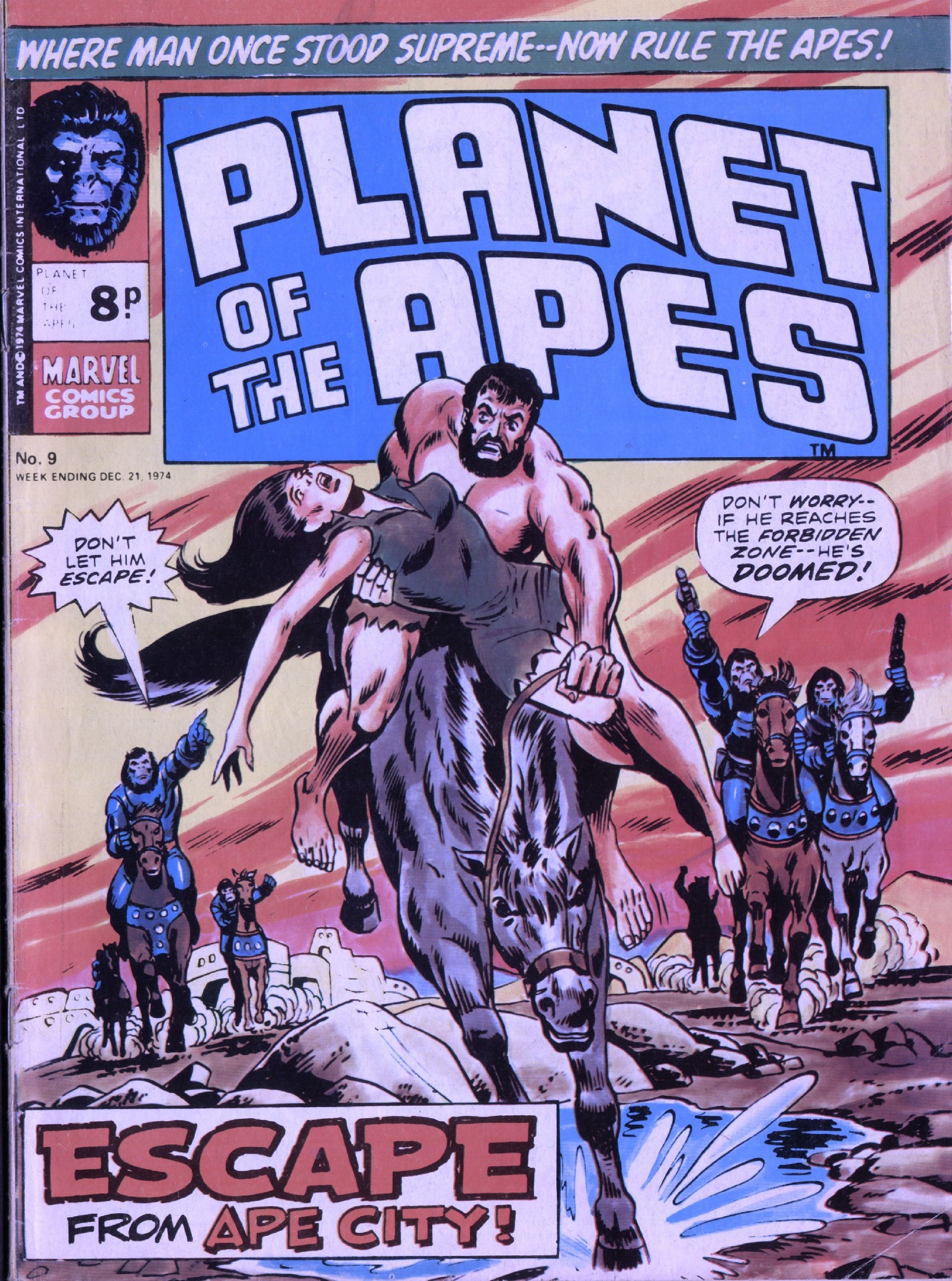 Read online Planet of the Apes (1974) comic -  Issue #9 - 1