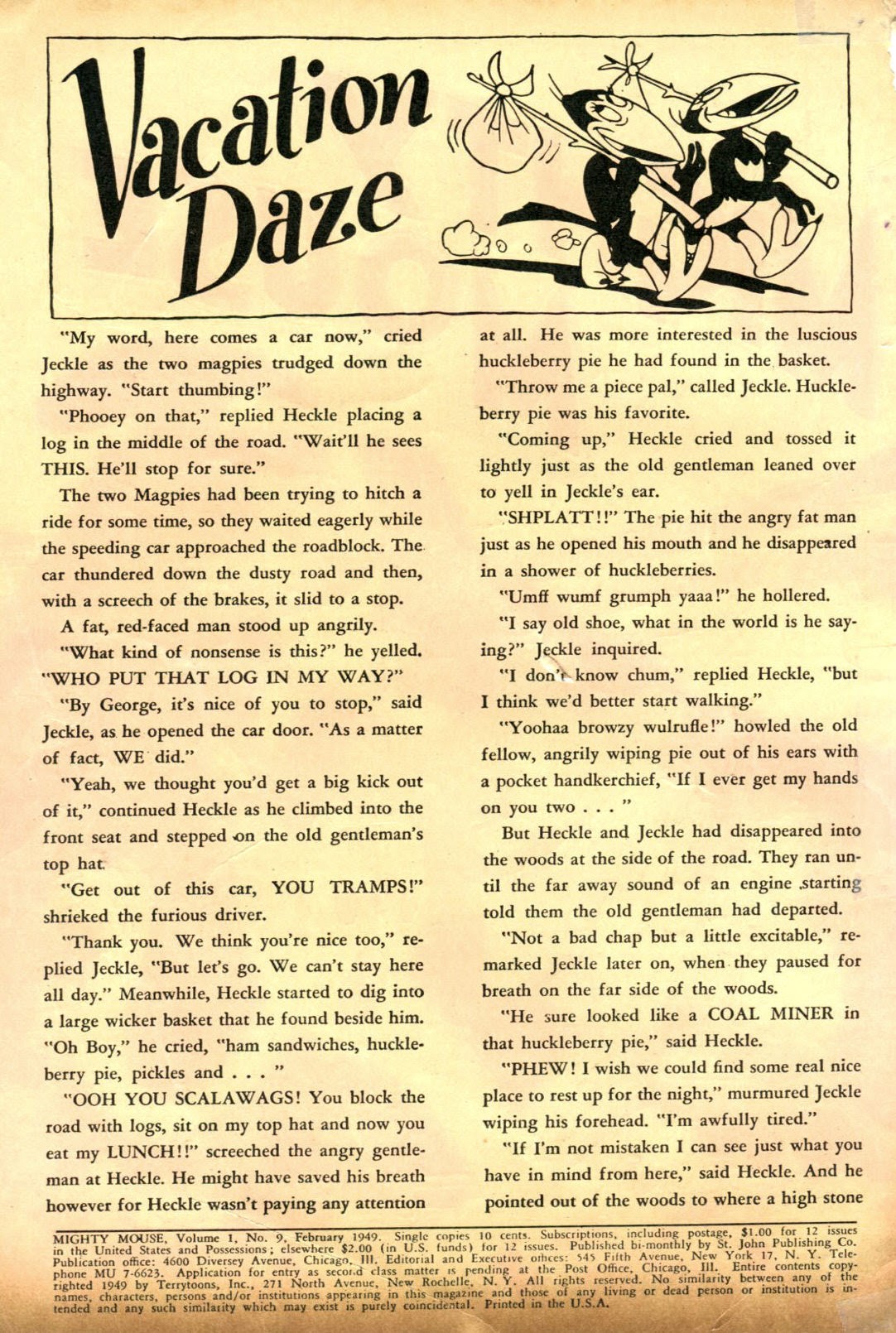 Read online Paul Terry's Mighty Mouse Comics comic -  Issue #9 - 2
