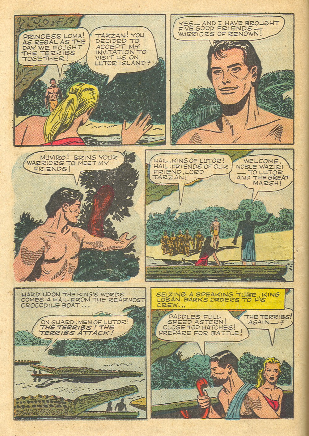 Read online Tarzan (1948) comic -  Issue #36 - 34