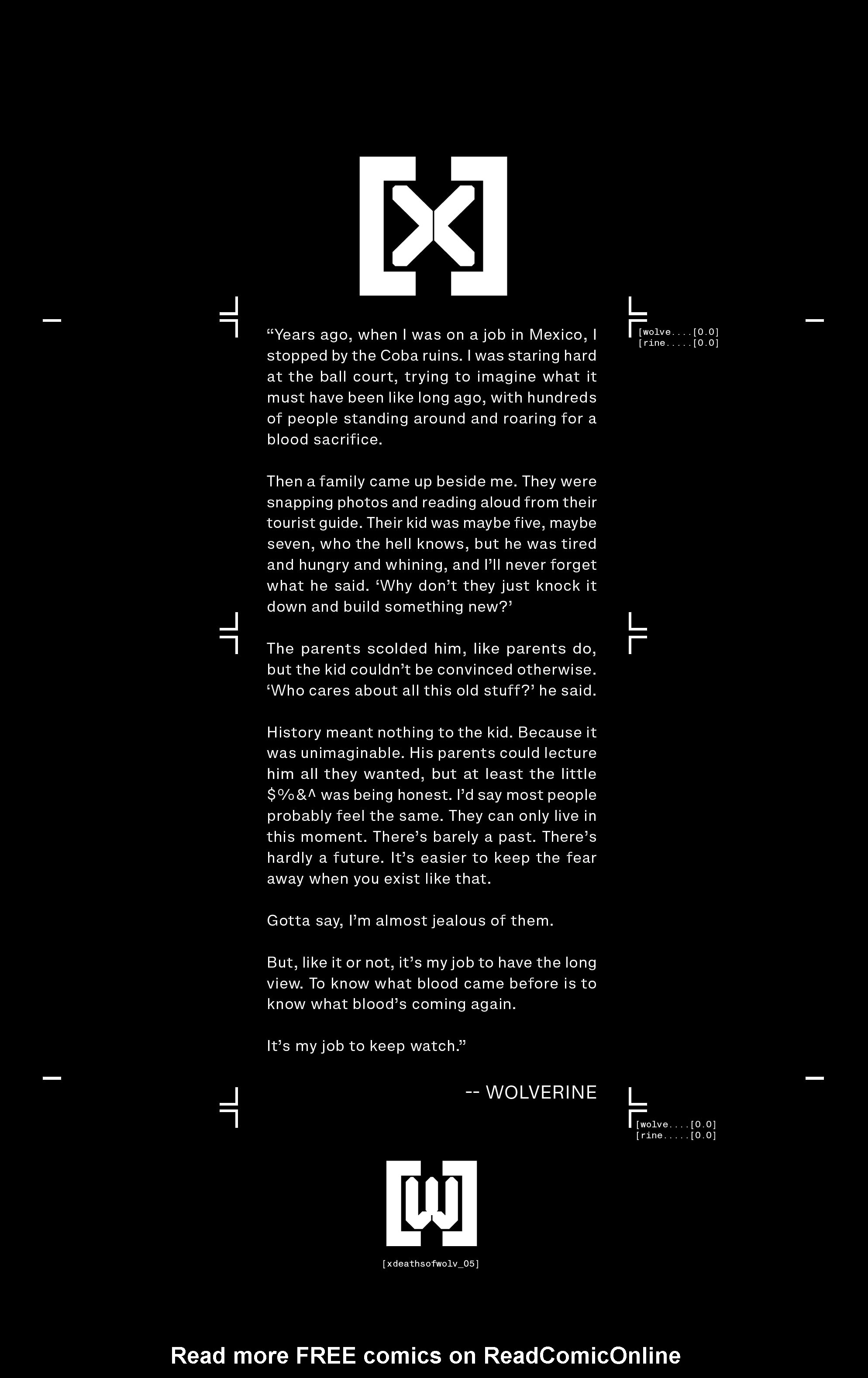 Read online The X Lives & Deaths Of Wolverine comic -  Issue # TPB (Part 3) - 63