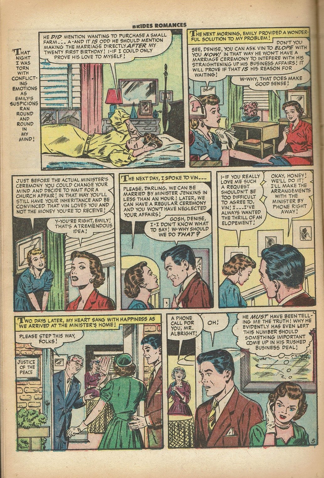 Read online Brides Romances comic -  Issue #8 - 16