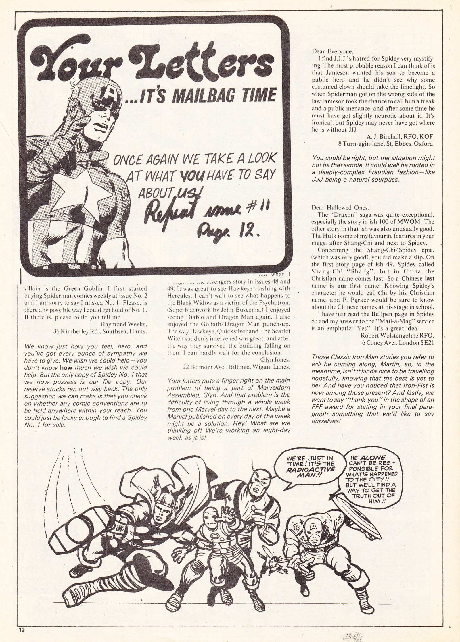 Read online The Avengers (1973) comic -  Issue #63 - 12