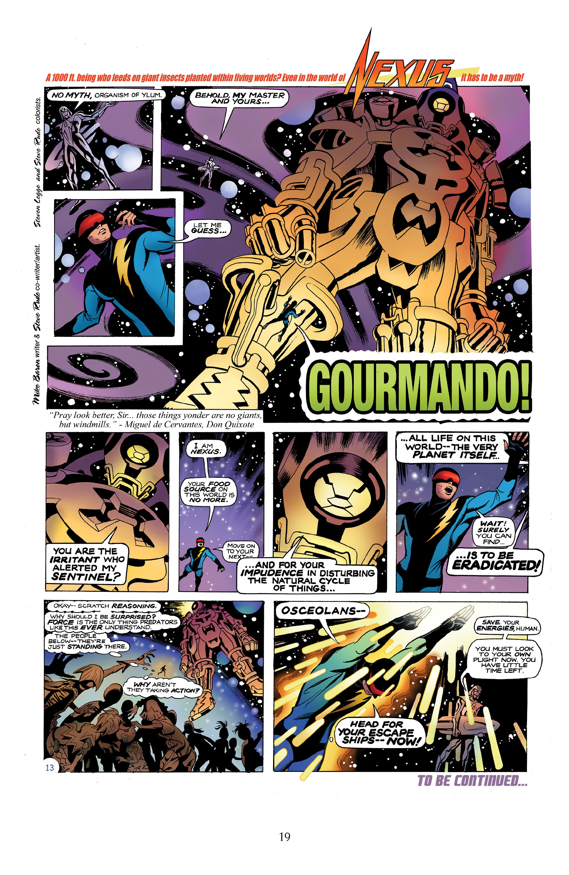 Read online Nexus Newspaper Strips: The Coming of Gourmando comic -  Issue # TPB (Part 1) - 18