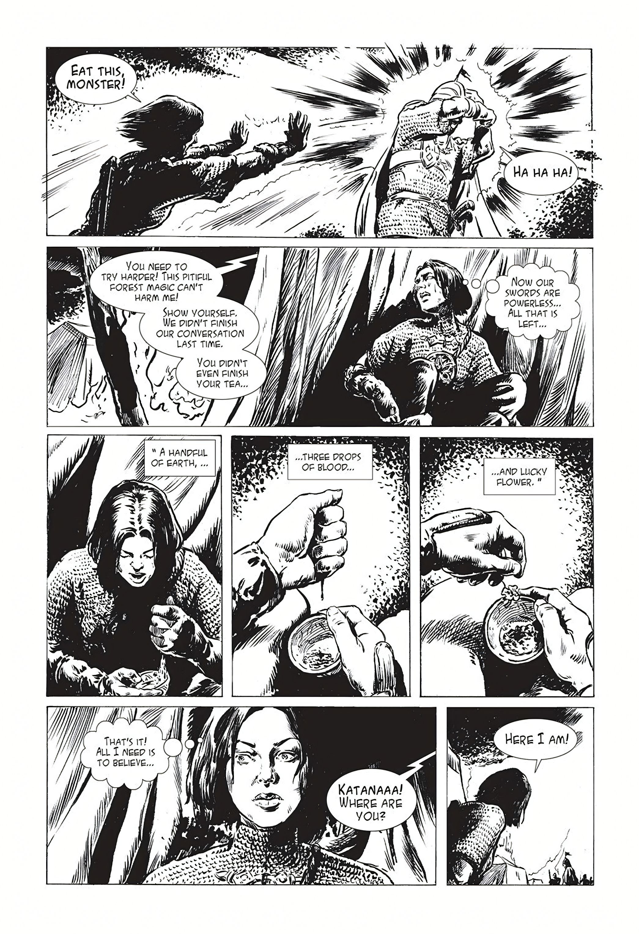 Read online Katana: The Battle for Valokaan comic -  Issue # Full - 49