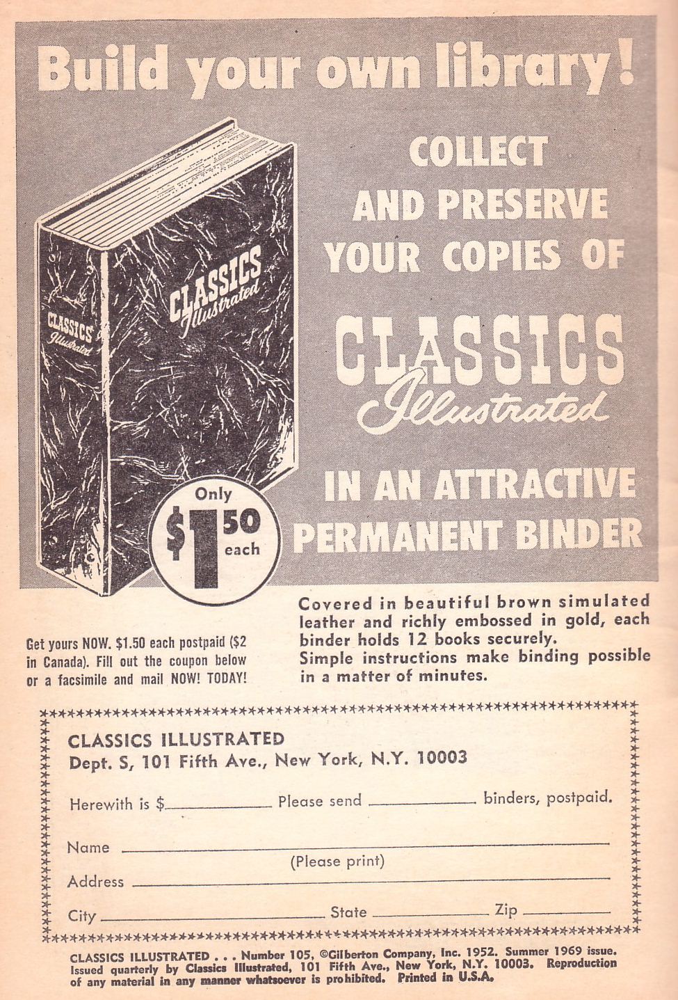Read online Classics Illustrated comic -  Issue #105 - 2