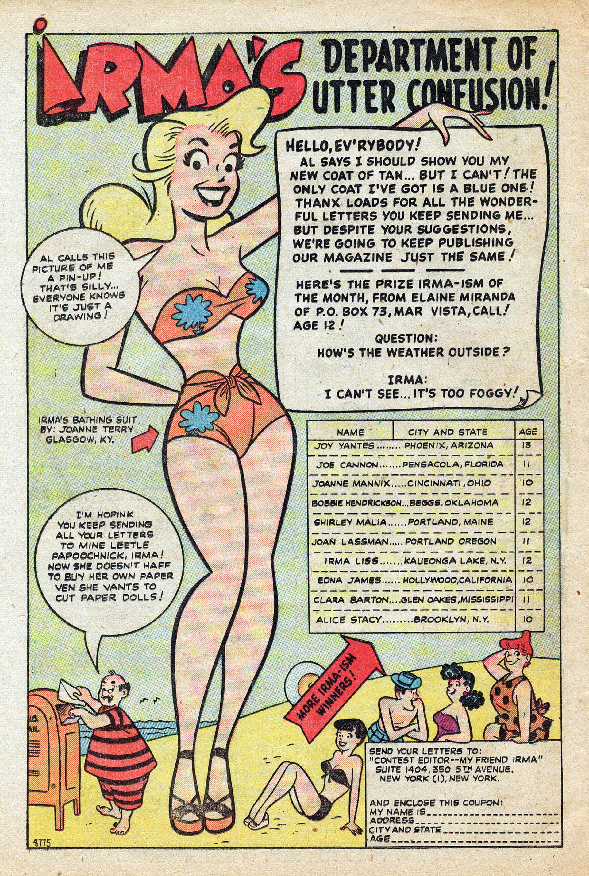 Read online My Friend Irma comic -  Issue #11 - 22