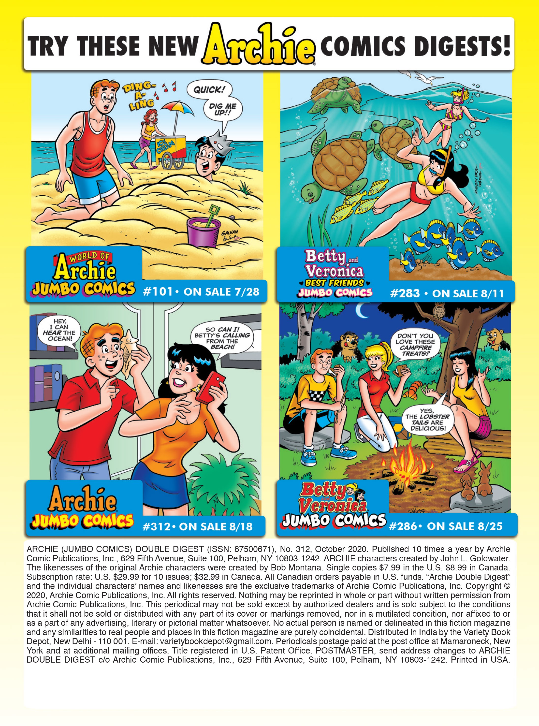 Read online Archie's Double Digest Magazine comic -  Issue #312 - 181