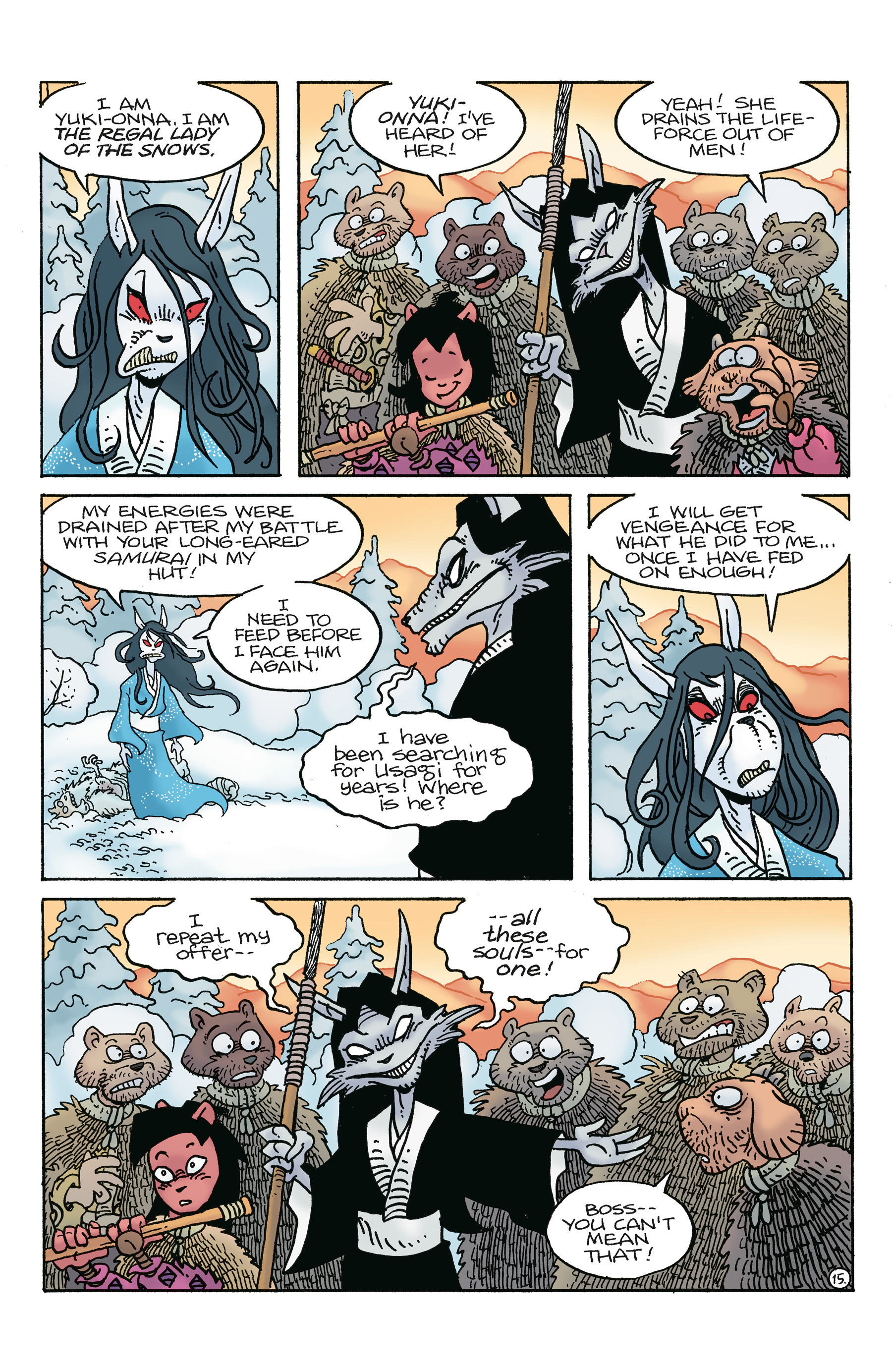 Read online Usagi Yojimbo: Ice and Snow comic -  Issue #3 - 17