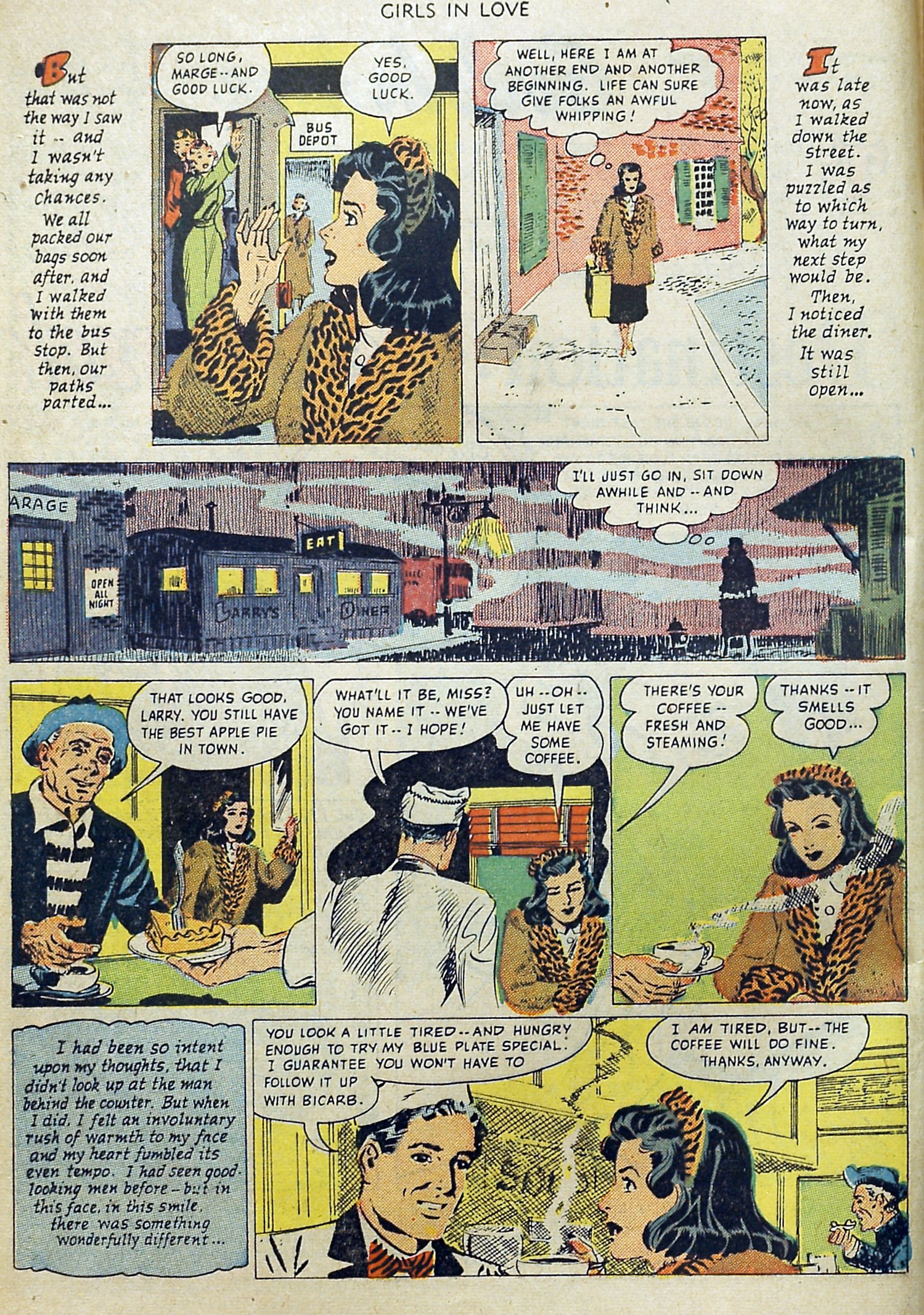 Read online Girls in Love (1950) comic -  Issue #1 - 4