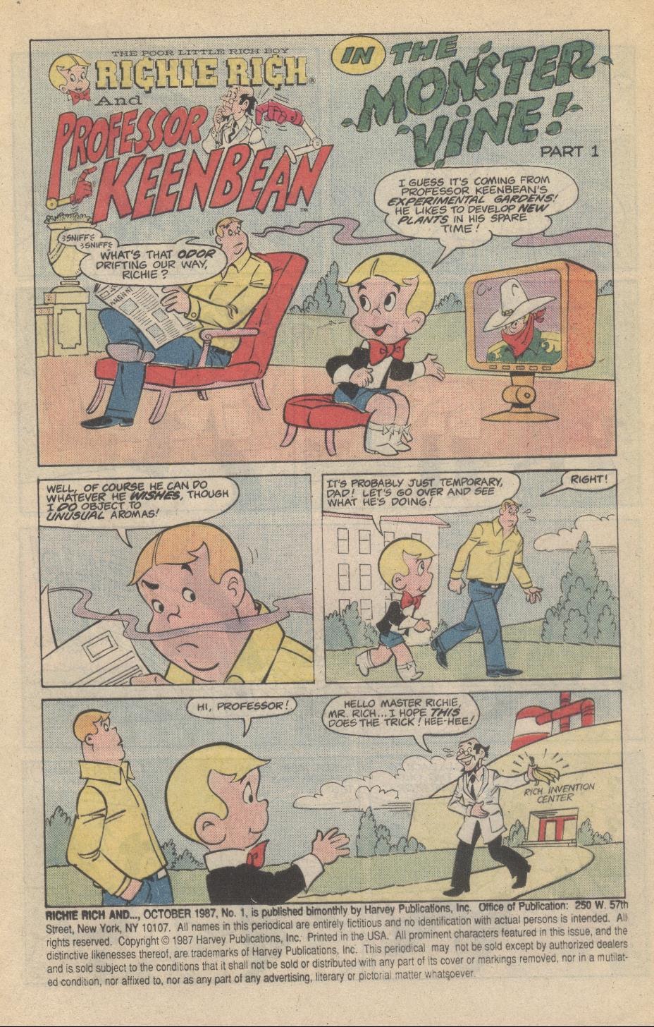 Read online Richie Rich And [...] comic -  Issue #1 - 5
