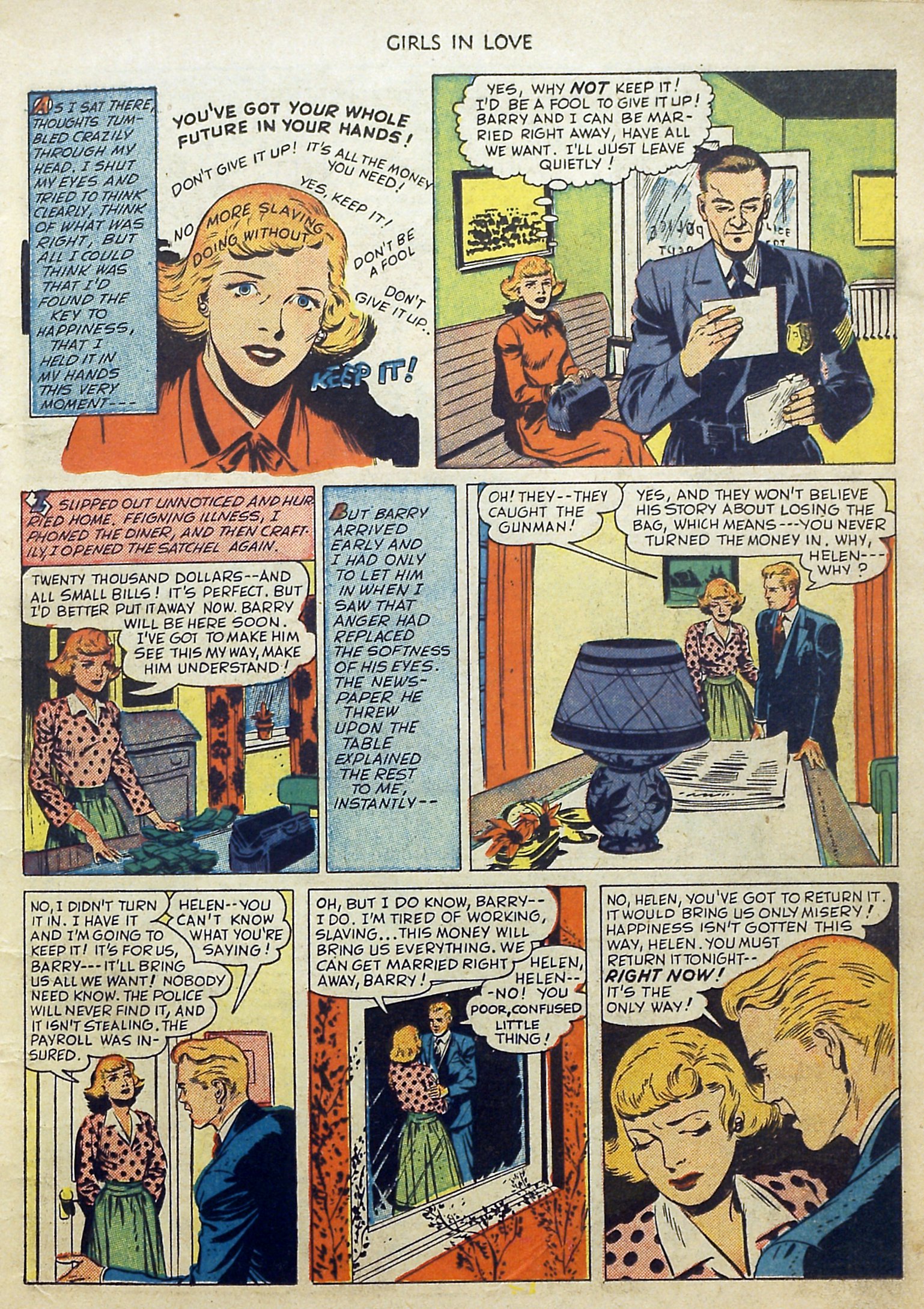 Read online Girls in Love (1950) comic -  Issue #2 - 11