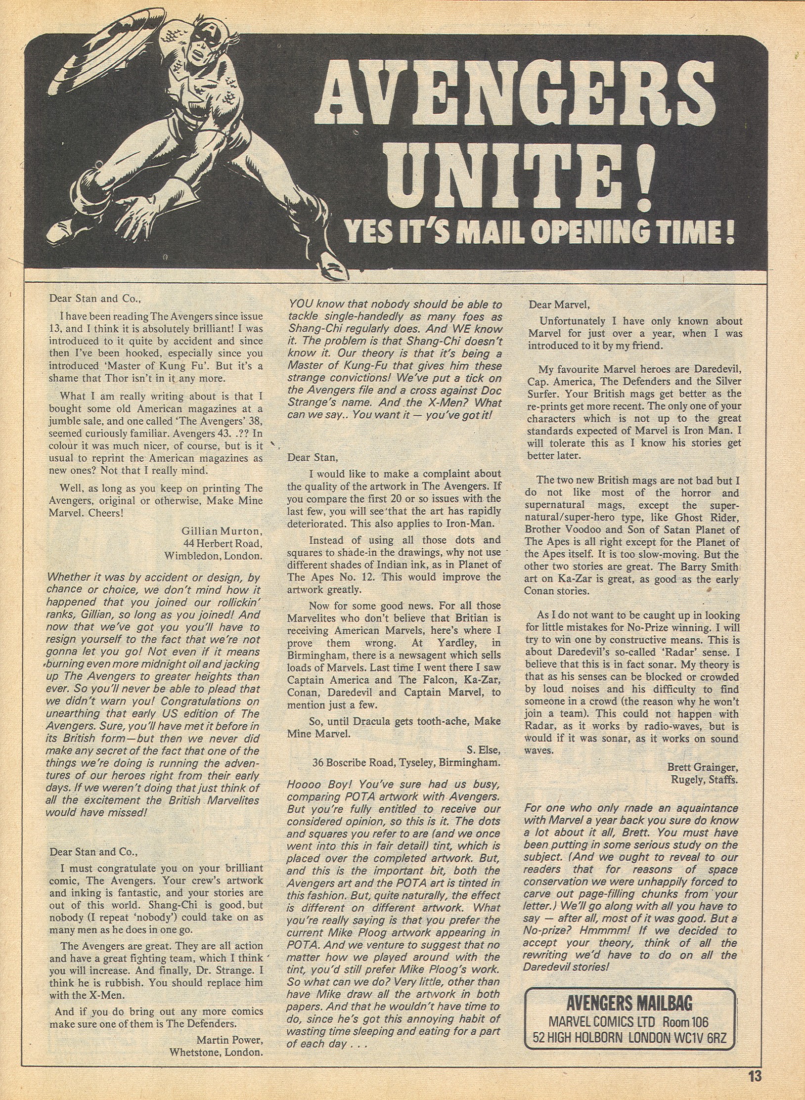 Read online The Avengers (1973) comic -  Issue #84 - 13