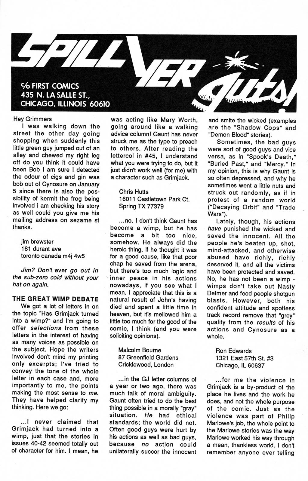 Read online Grimjack comic -  Issue #48 - 33