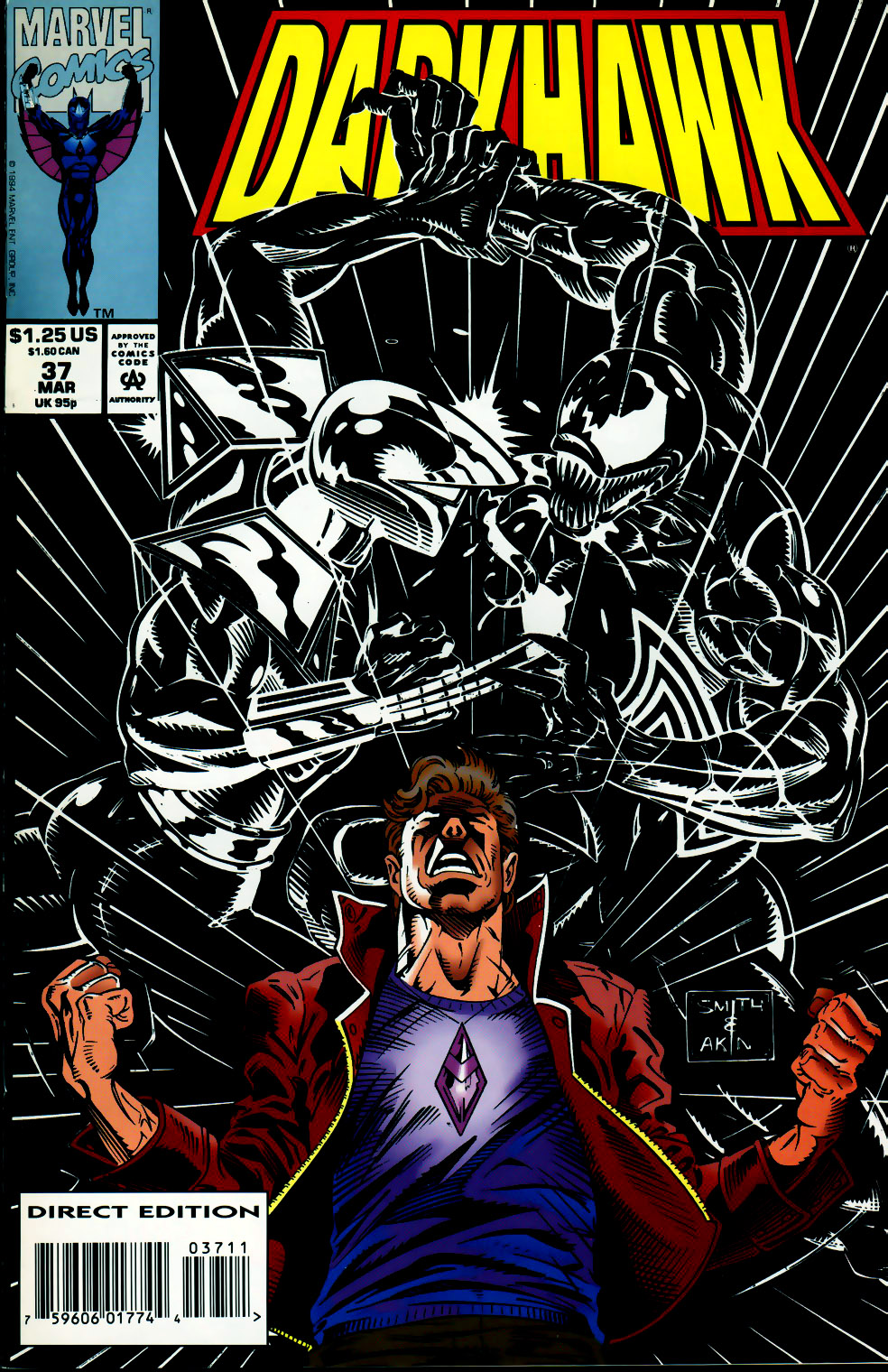 Read online Darkhawk (1991) comic -  Issue #37 - 1