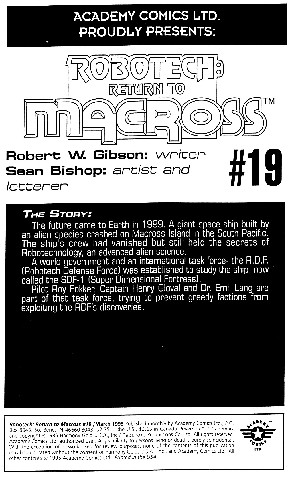 Read online Robotech: Return to Macross comic -  Issue #19 - 2
