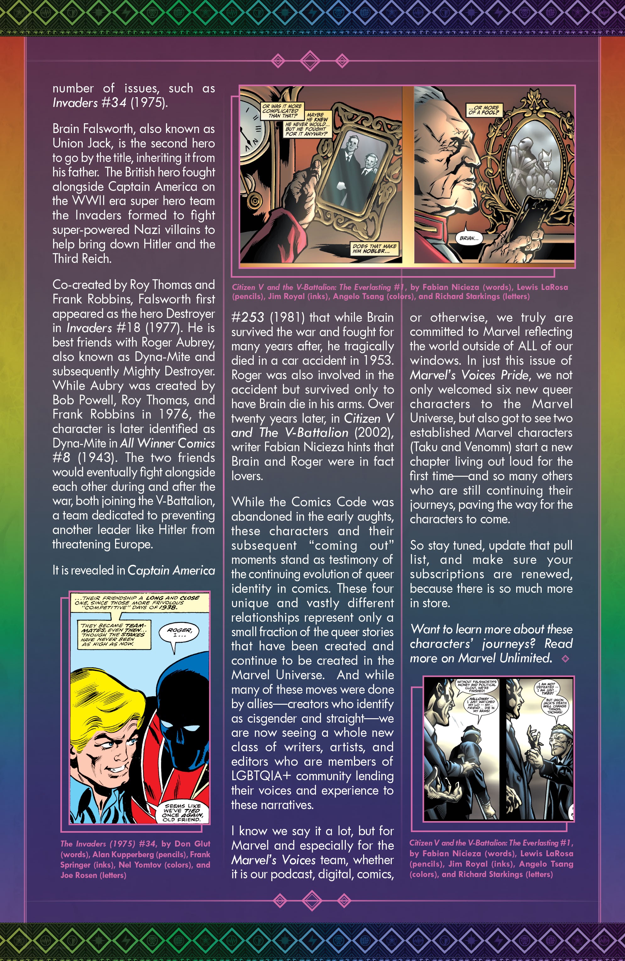 Read online Marvel's Voices: Pride (2022) comic -  Issue # Full - 27