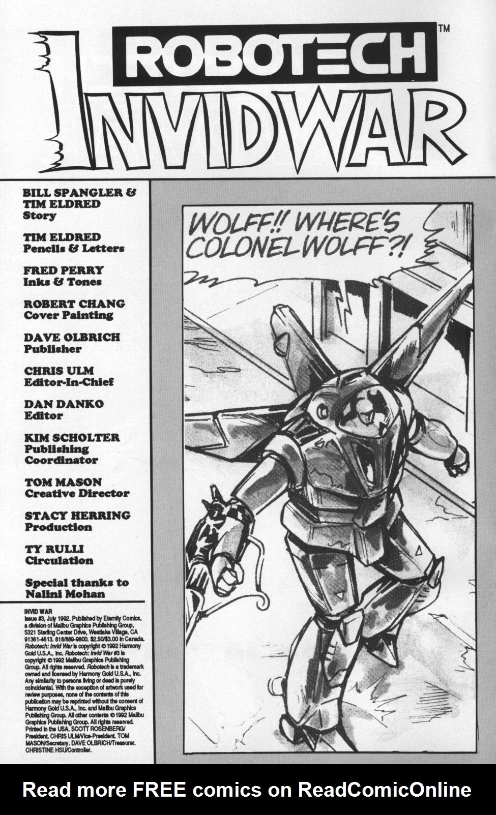 Read online Robotech: Invid War comic -  Issue #3 - 2