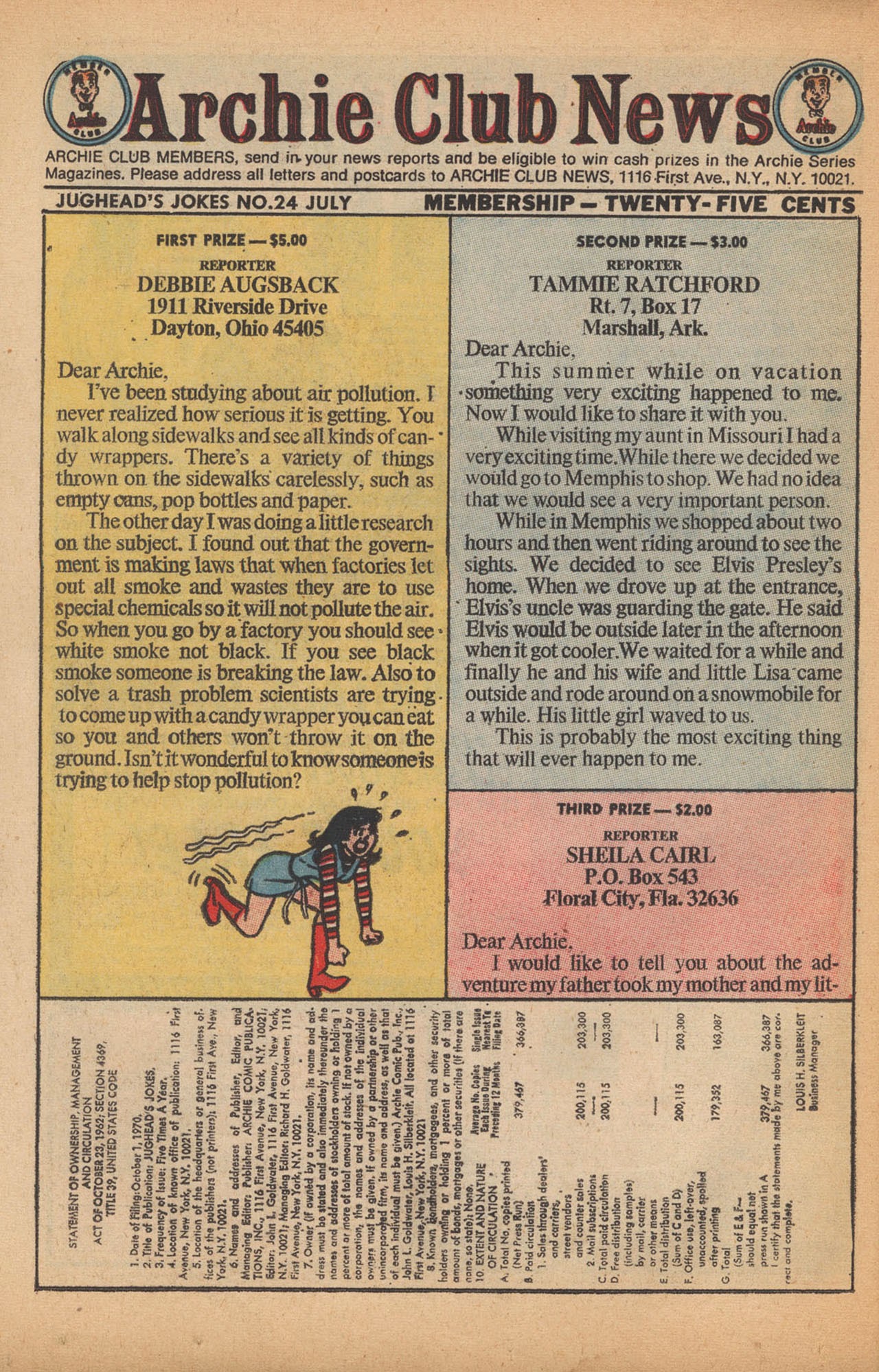 Read online Jughead's Jokes comic -  Issue #24 - 42