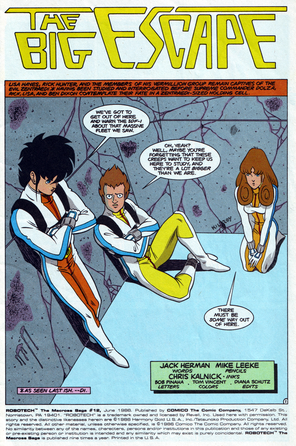Read online Robotech The Macross Saga comic -  Issue #12 - 3