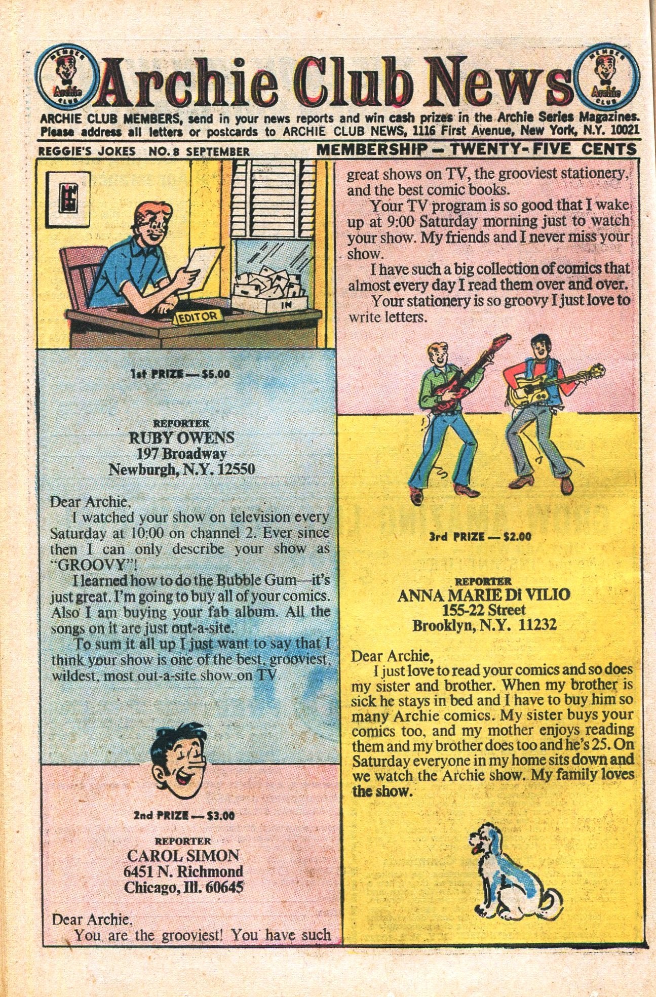Read online Reggie's Wise Guy Jokes comic -  Issue #8 - 36