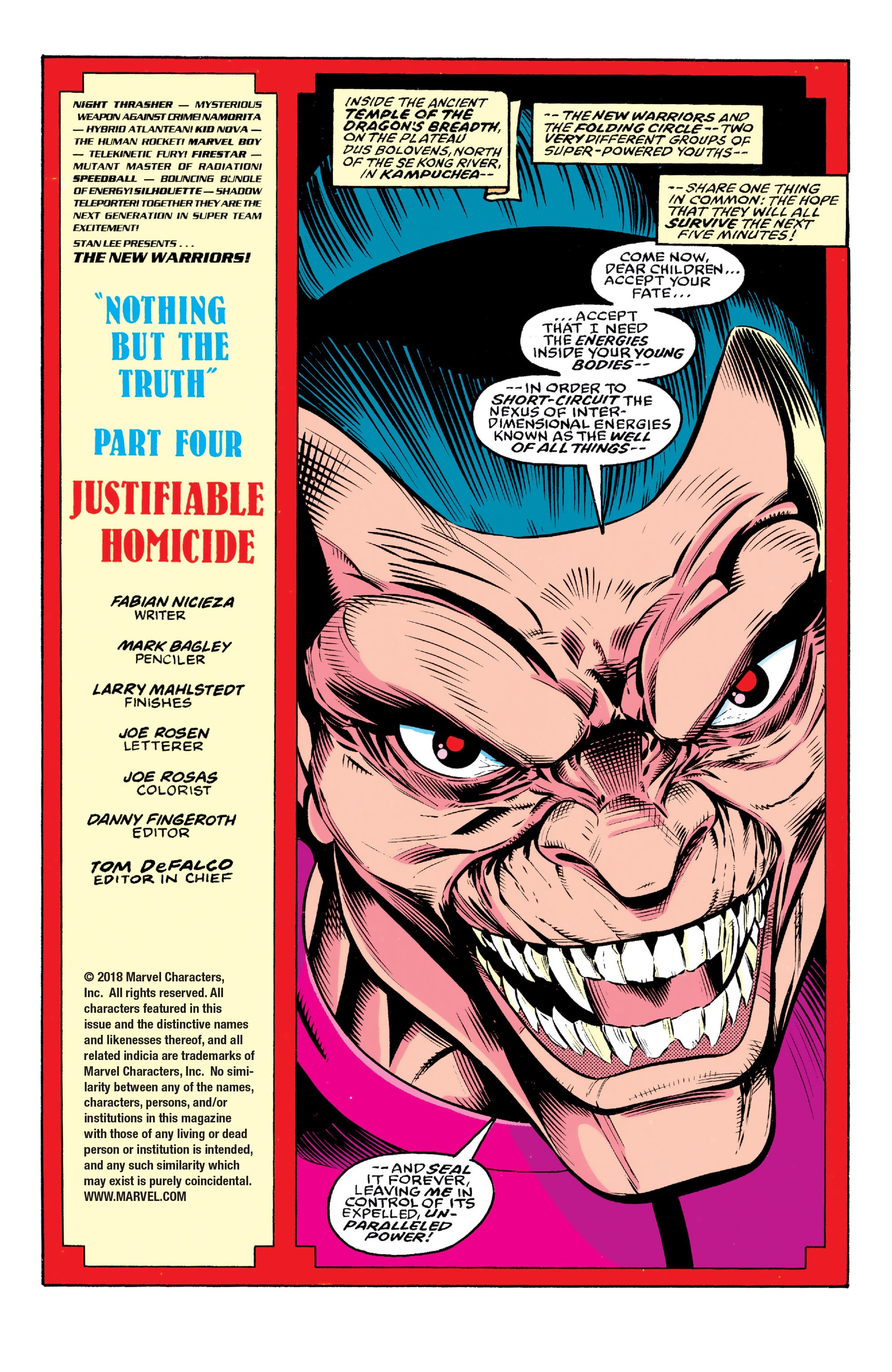 Read online The New Warriors comic -  Issue #25 - 2