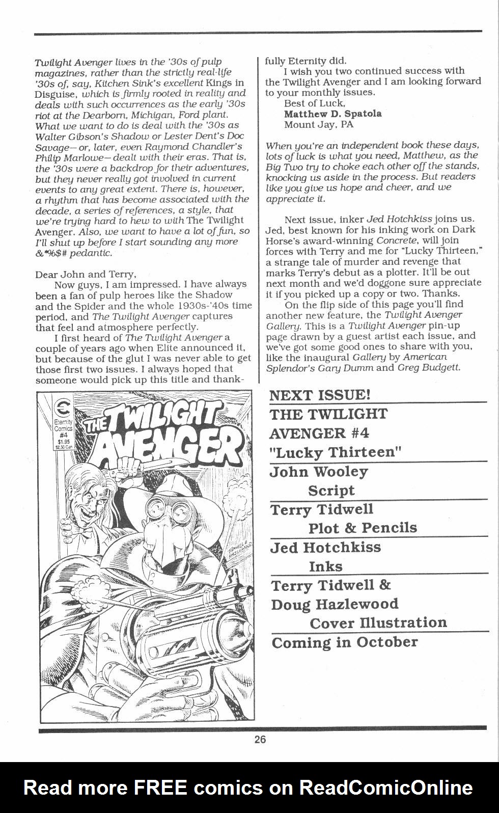 Read online Twilight Avenger comic -  Issue #3 - 28