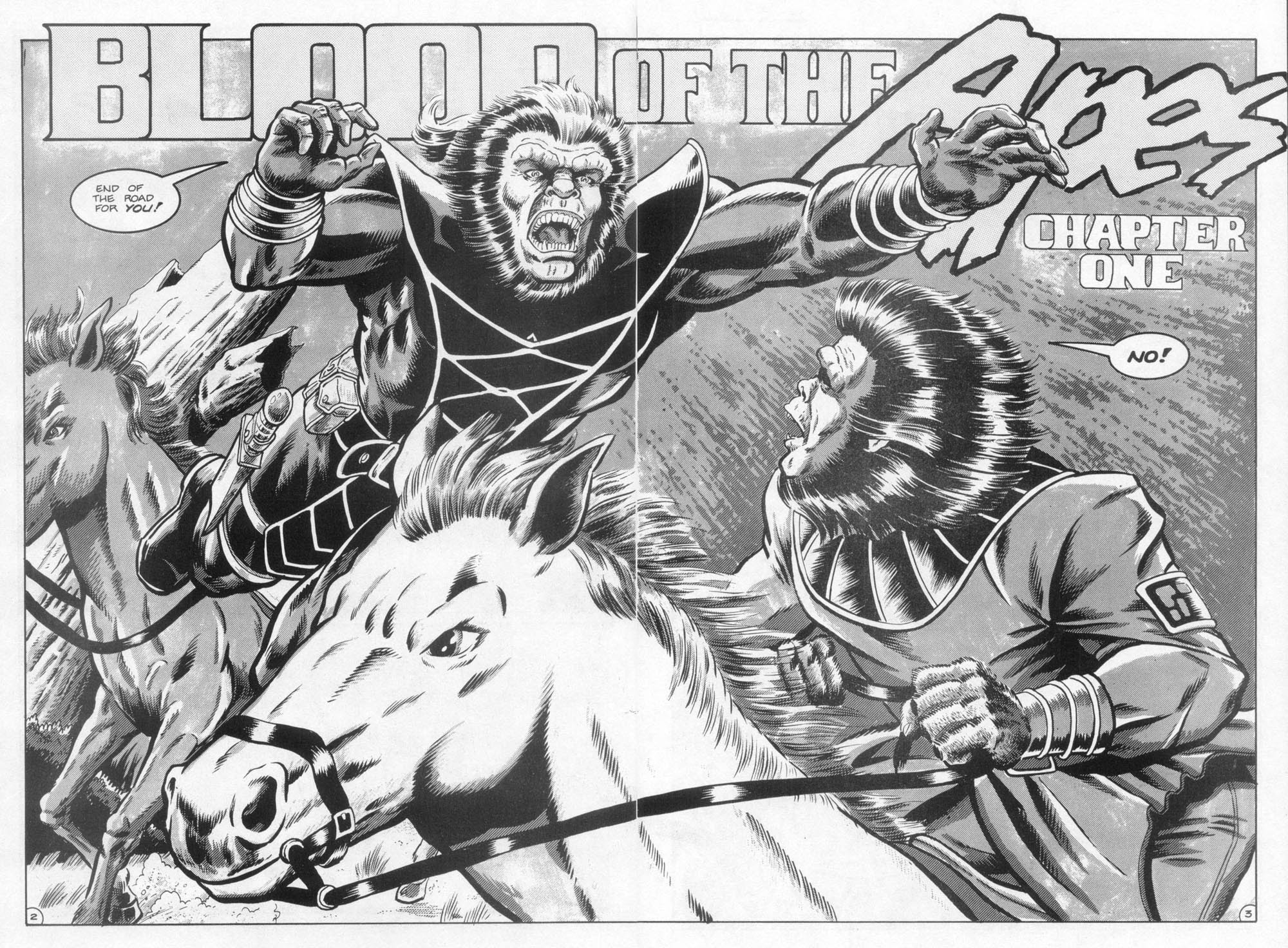 Read online Planet of the Apes: Blood of the Apes comic -  Issue #1 - 4