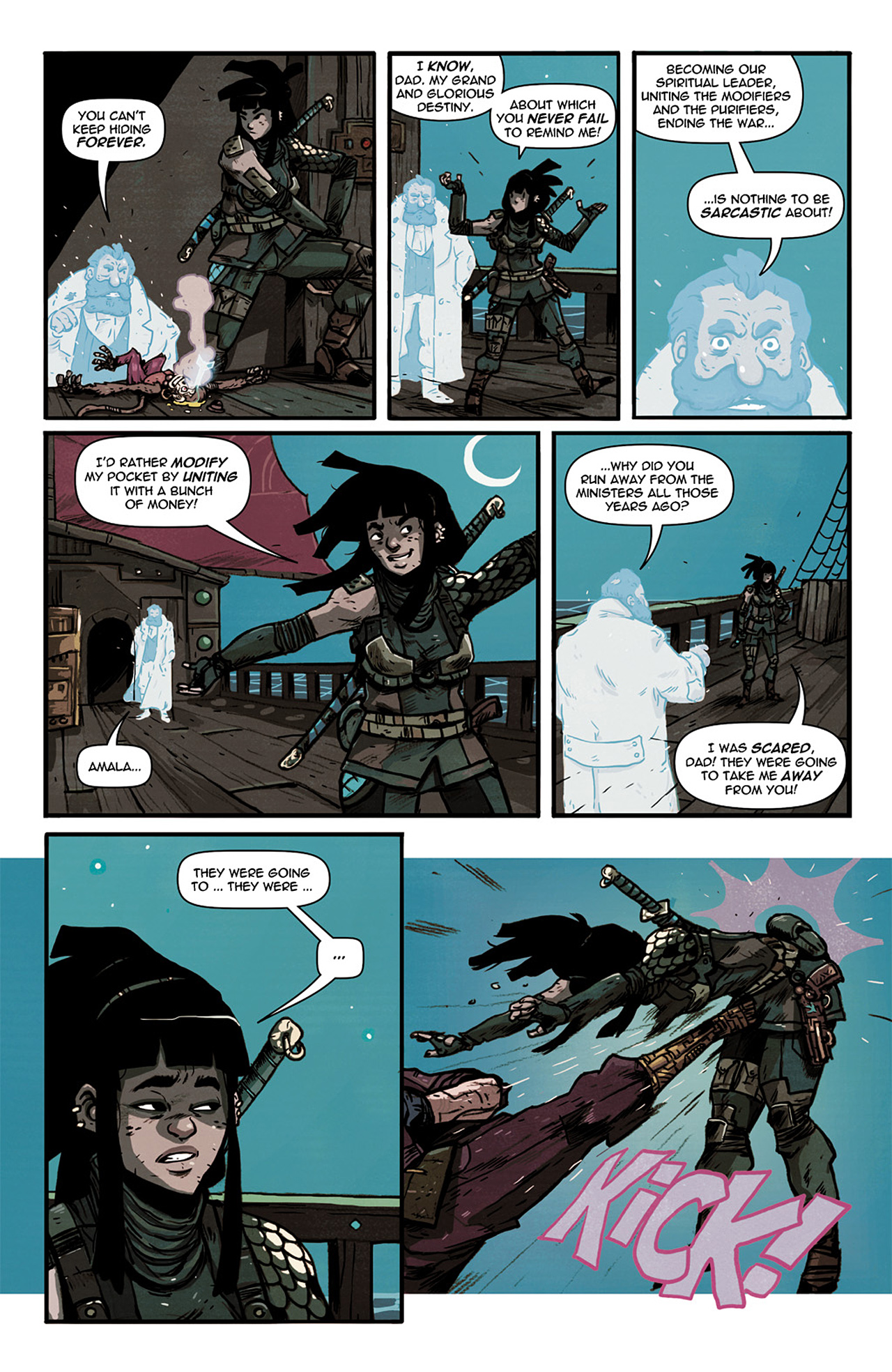 Read online Amala's Blade comic -  Issue #0 - 8