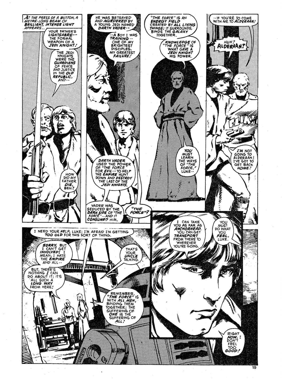 Read online Star Wars Weekly comic -  Issue #139 - 19
