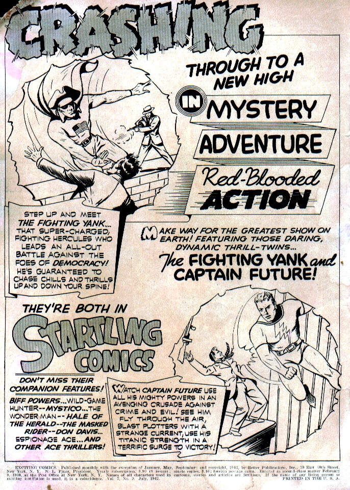 Read online Exciting Comics comic -  Issue #20 - 2