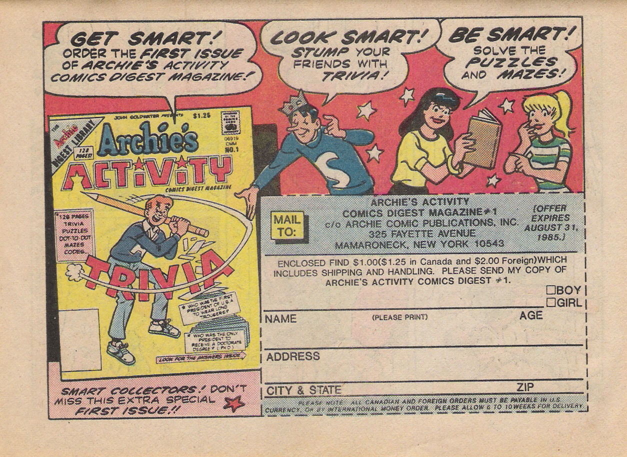 Read online Archie Digest Magazine comic -  Issue #73 - 66