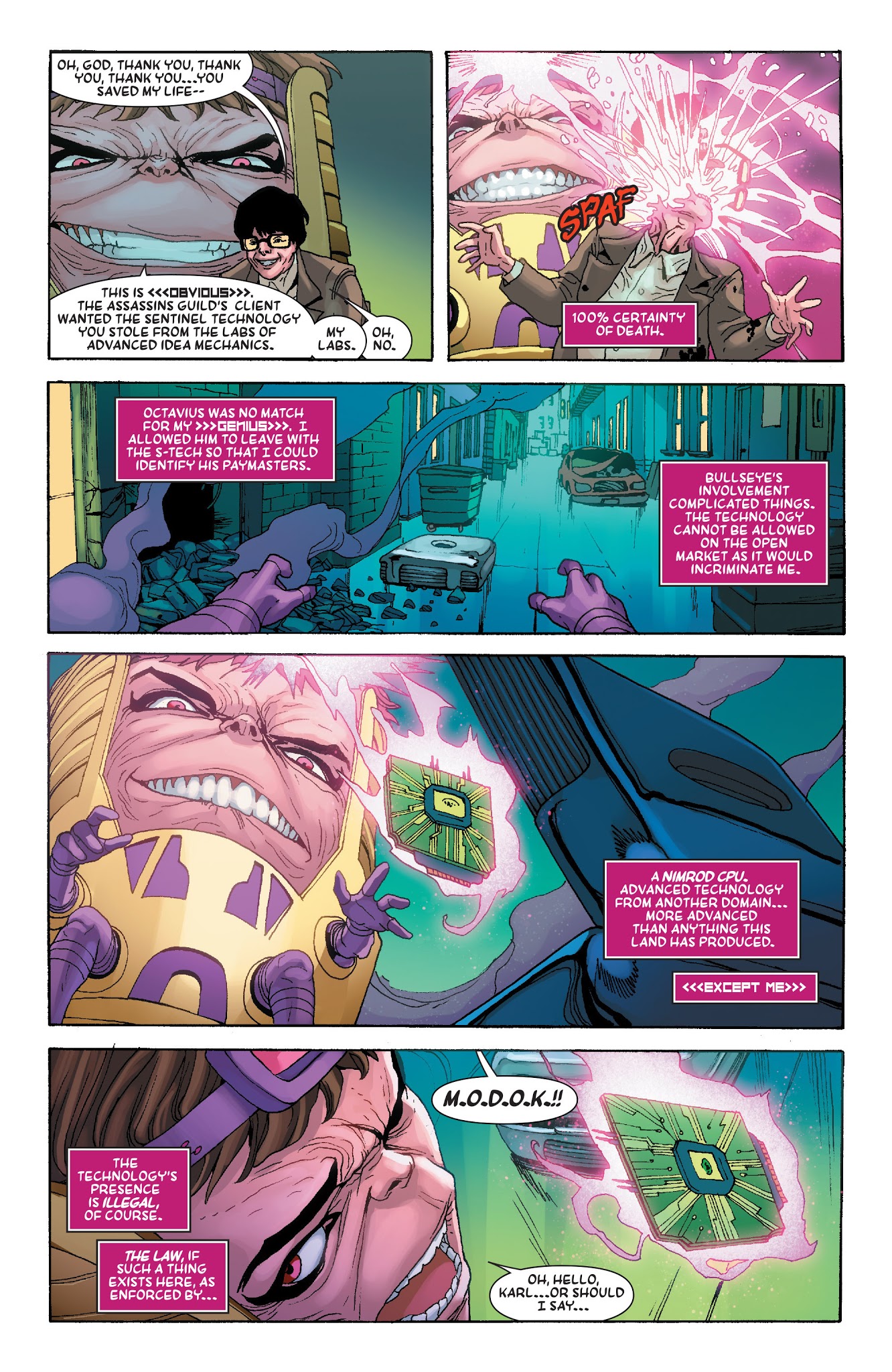 Read online M.O.D.O.K. Assassin comic -  Issue #1 - 9